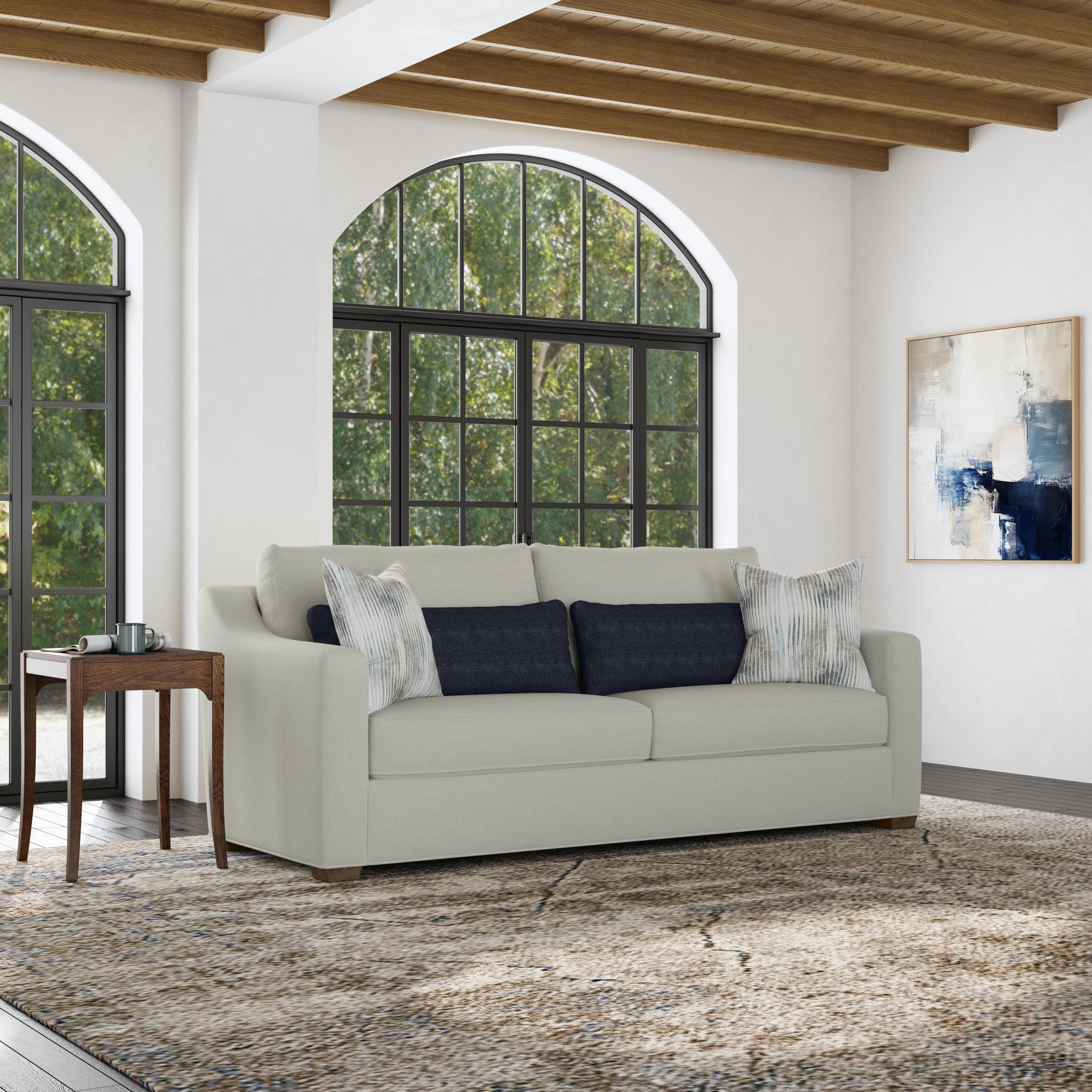 Milo Fabric Two-Cushion Sofa