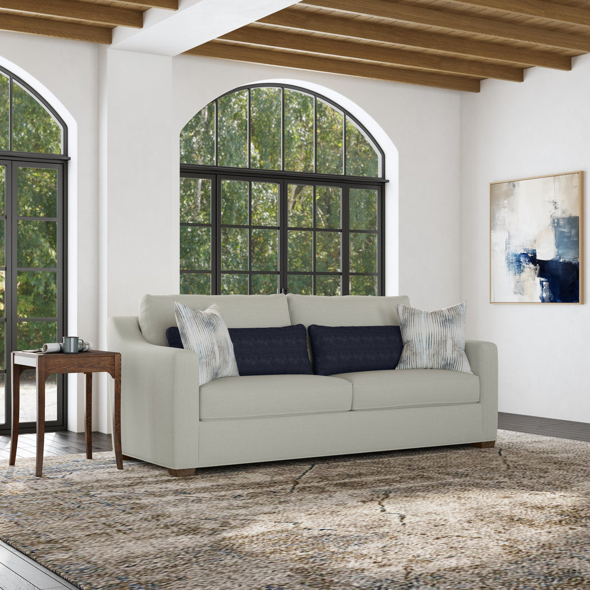 Milo Fabric Two-Cushion Sofa