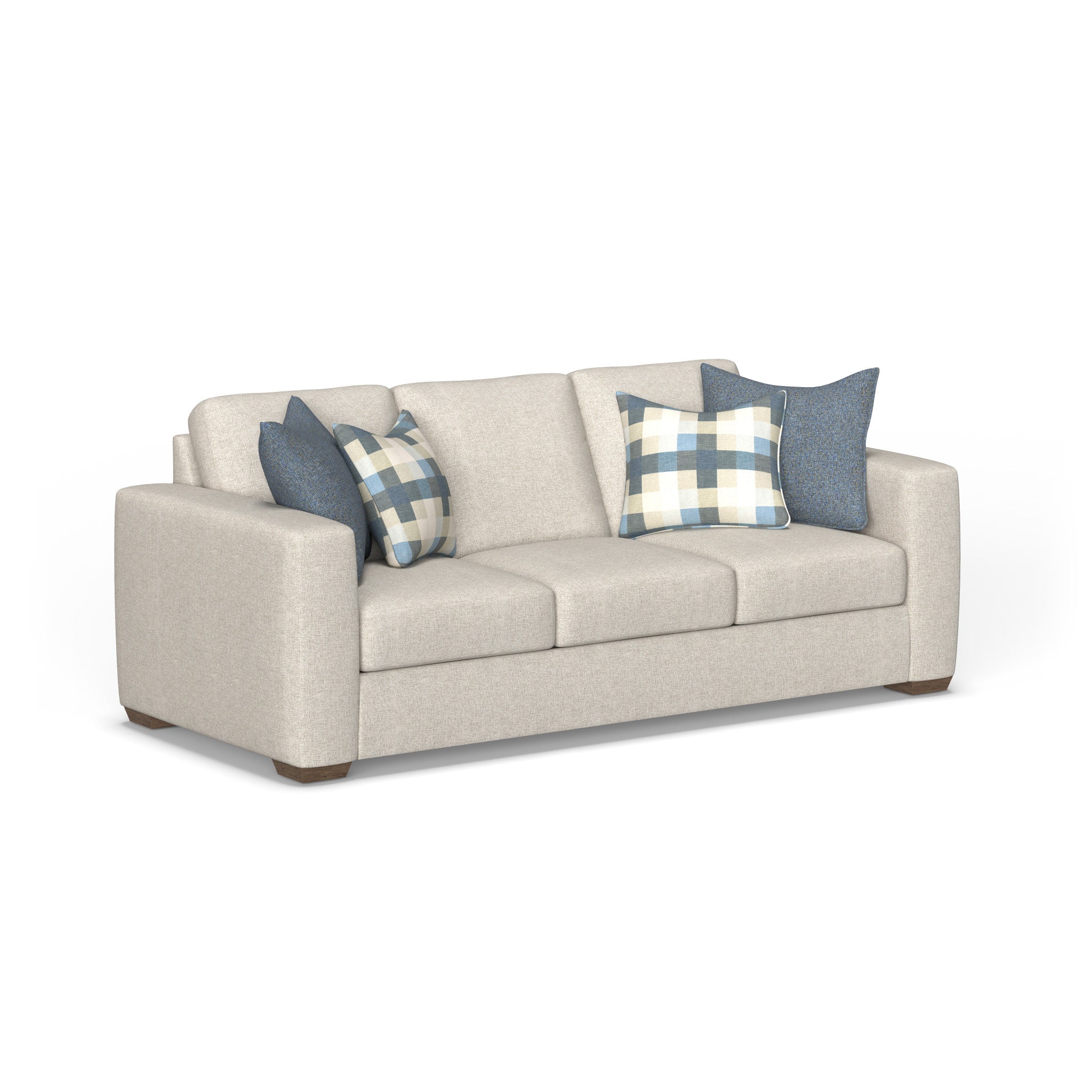 Collins Fabric Three-Cushion Sofa