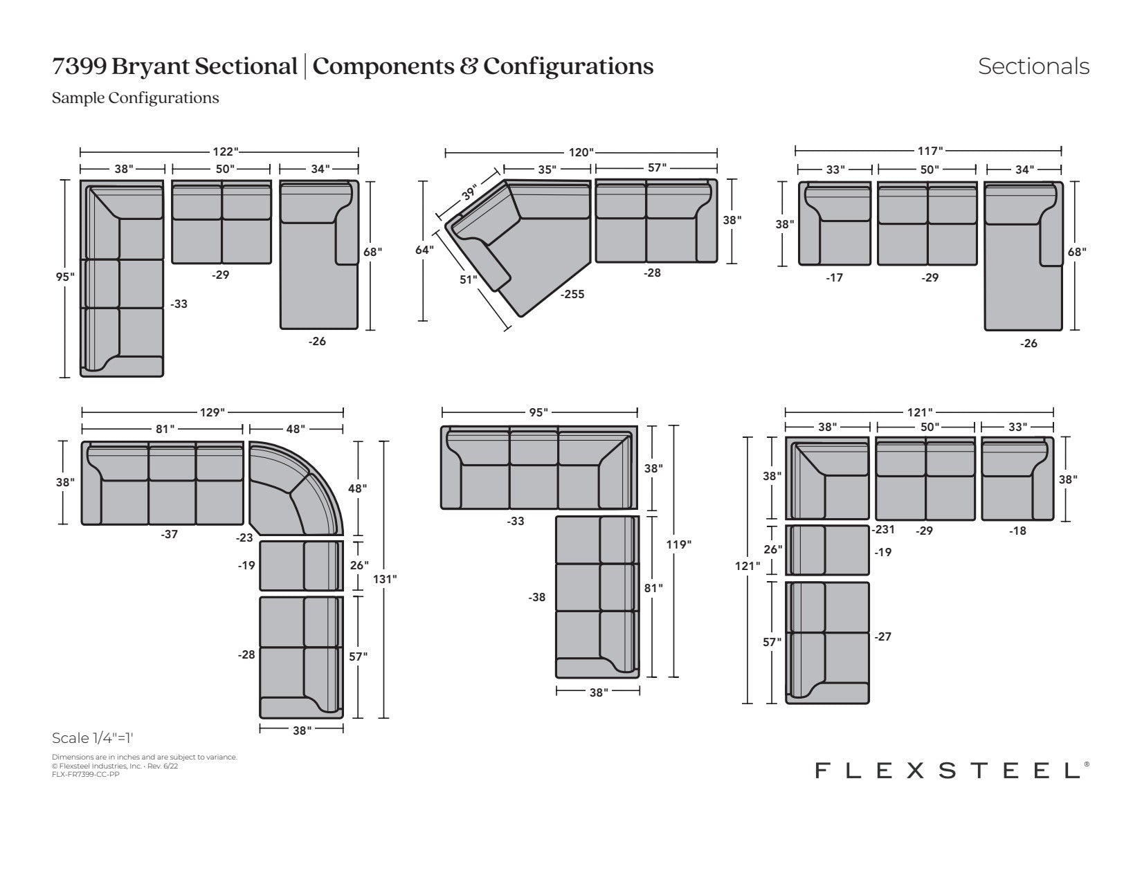 Bryant Fabric Sectional