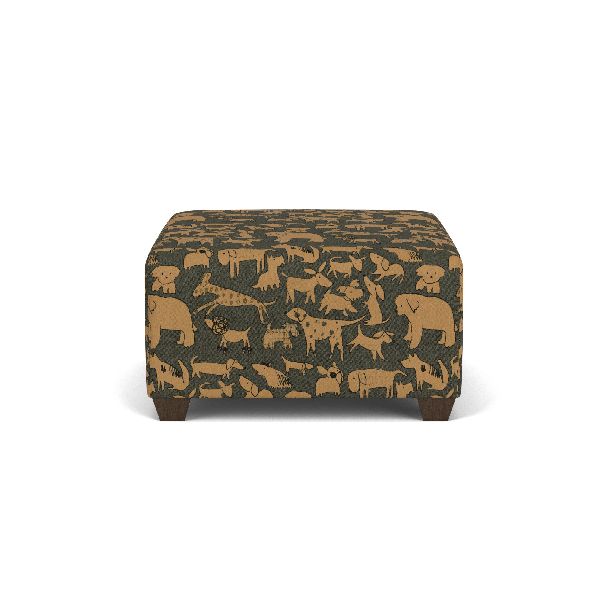 Freedom Fabric Square Cocktail Ottoman