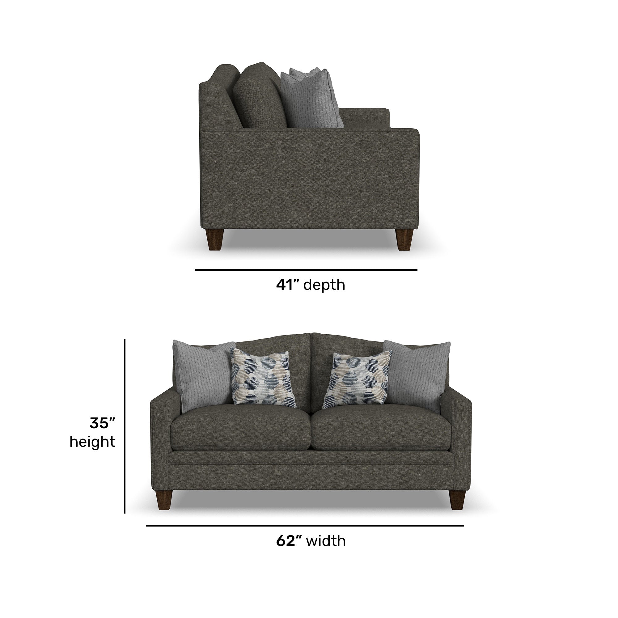 Lottie Fabric Loveseat