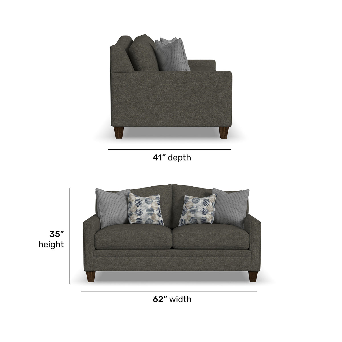 Lottie Fabric Loveseat