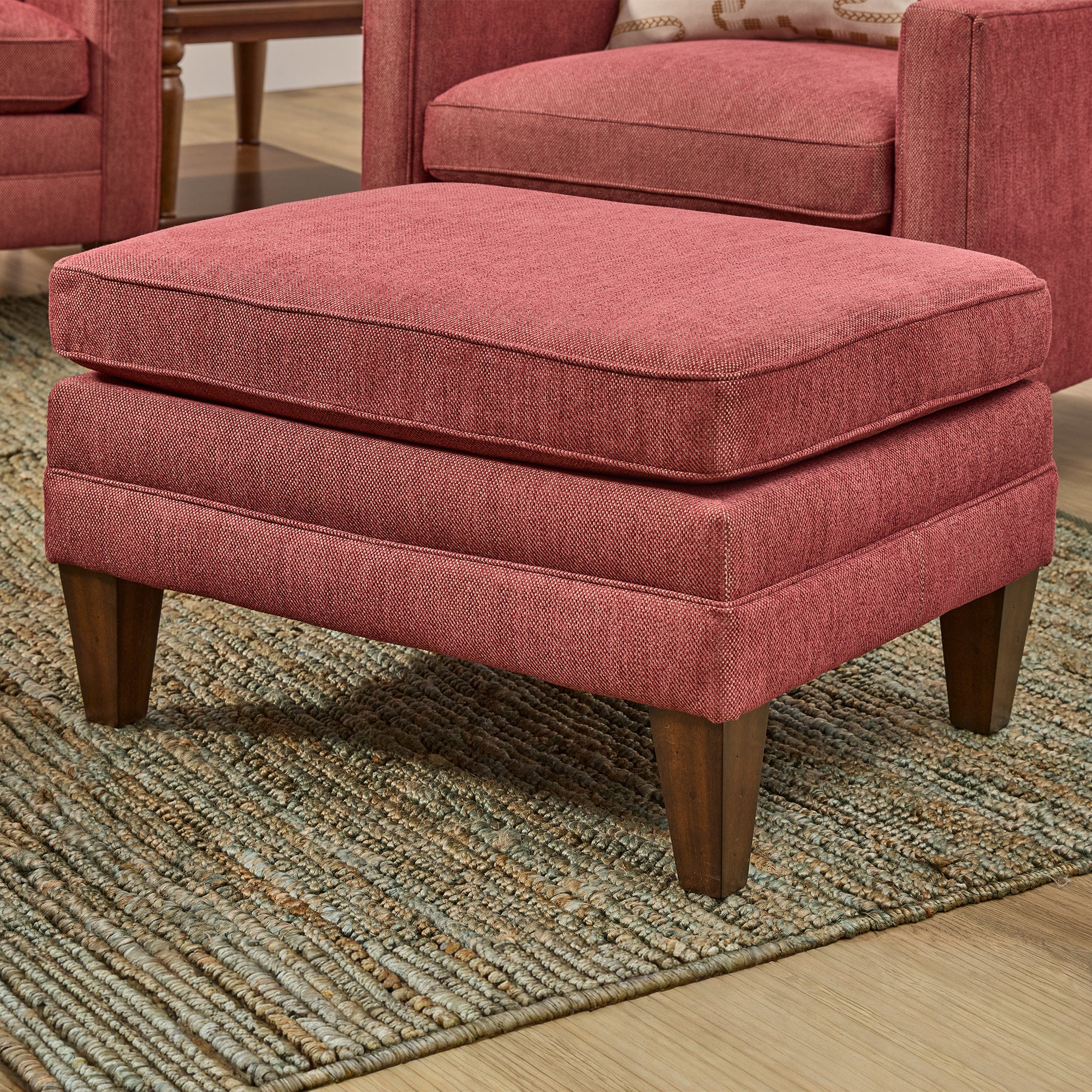 Eleanora Fabric Ottoman