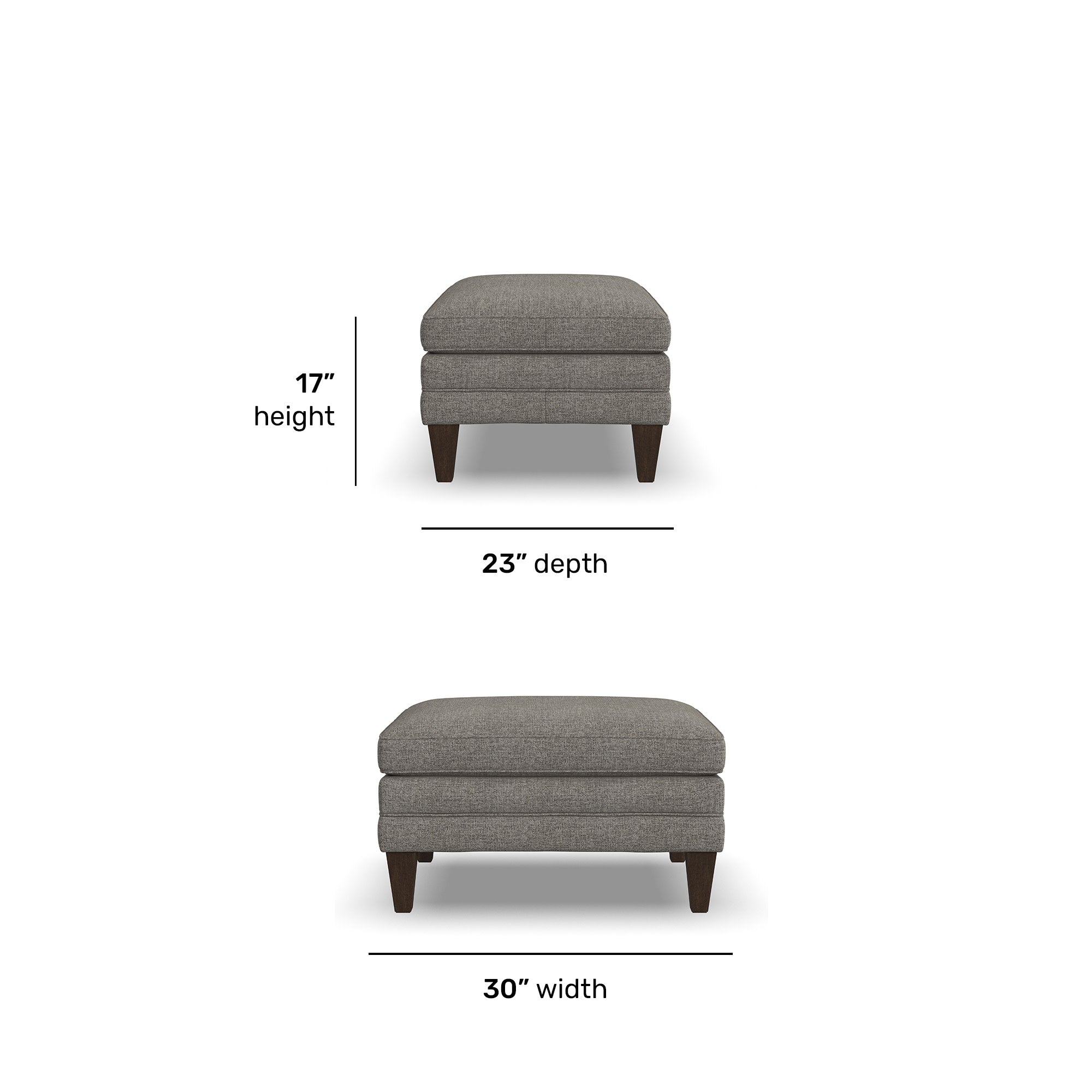Eleanora Fabric Ottoman