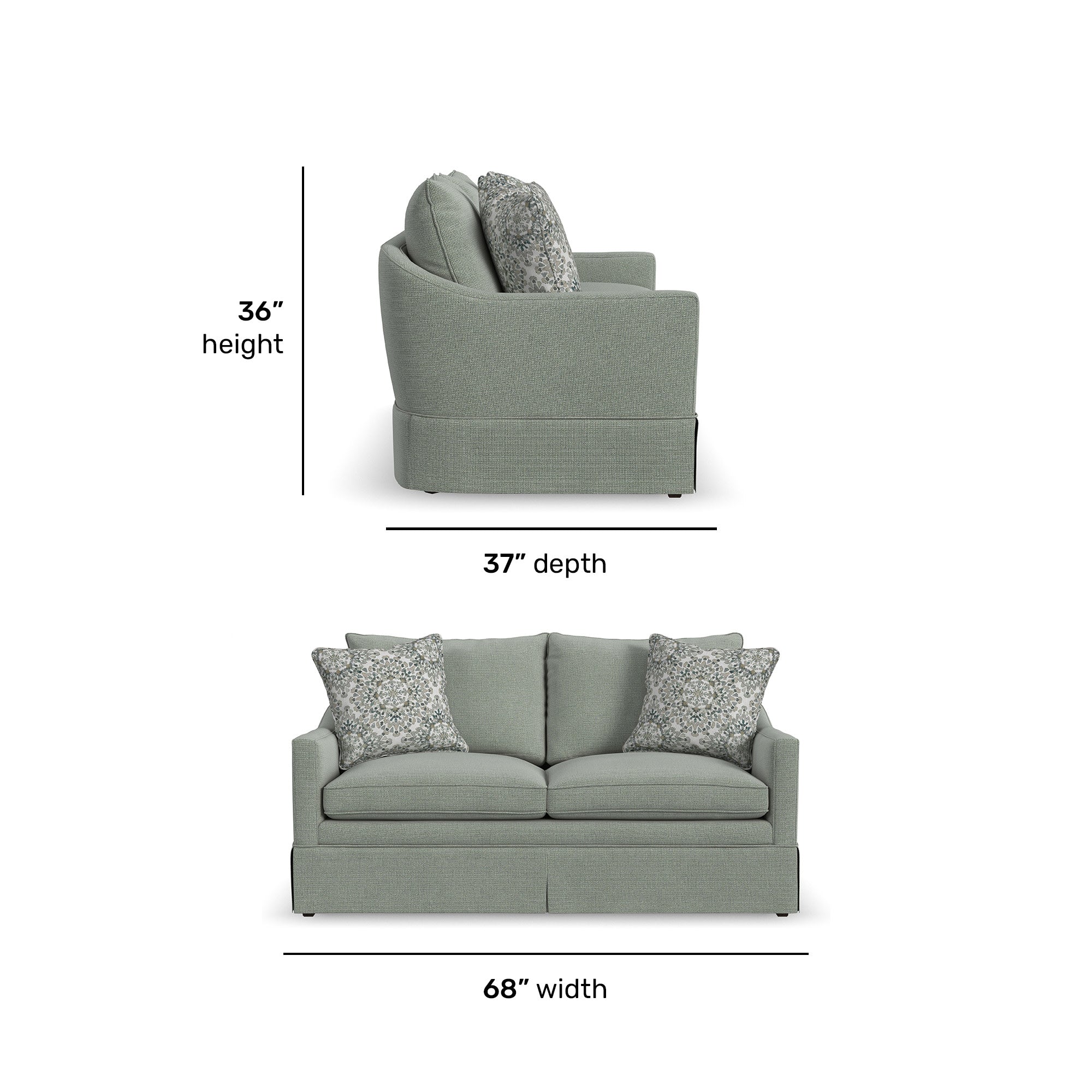 Eleanora Fabric Loveseat