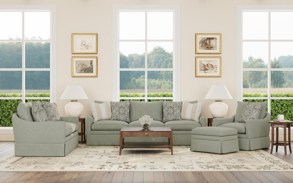 Eleanora Fabric Large Three-Cushion Sofa
