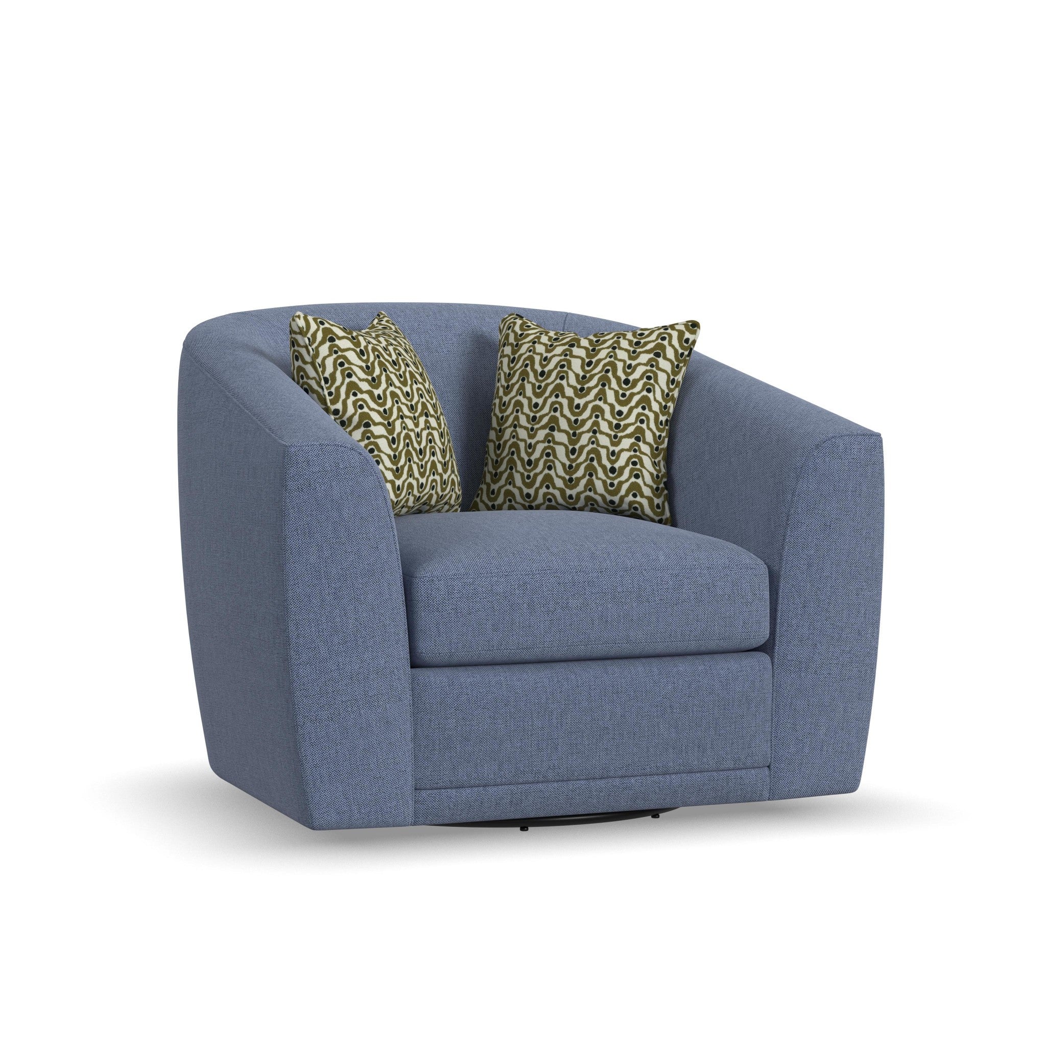 Jewel Fabric Swivel Chair