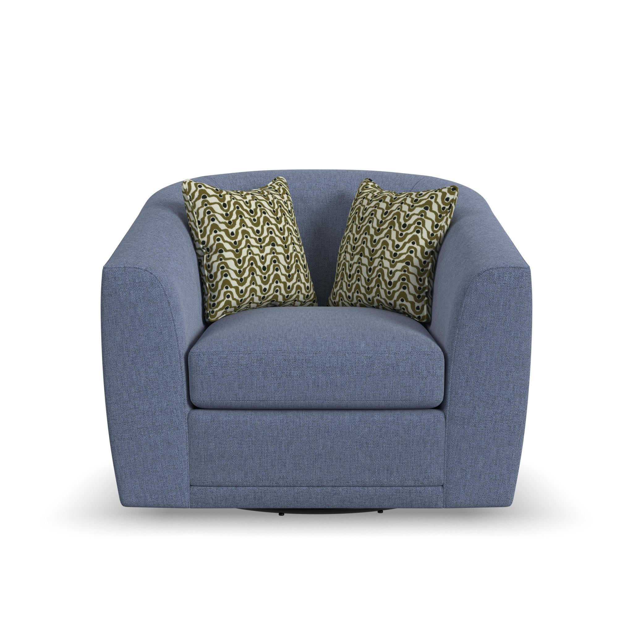 Jewel Fabric Swivel Chair
