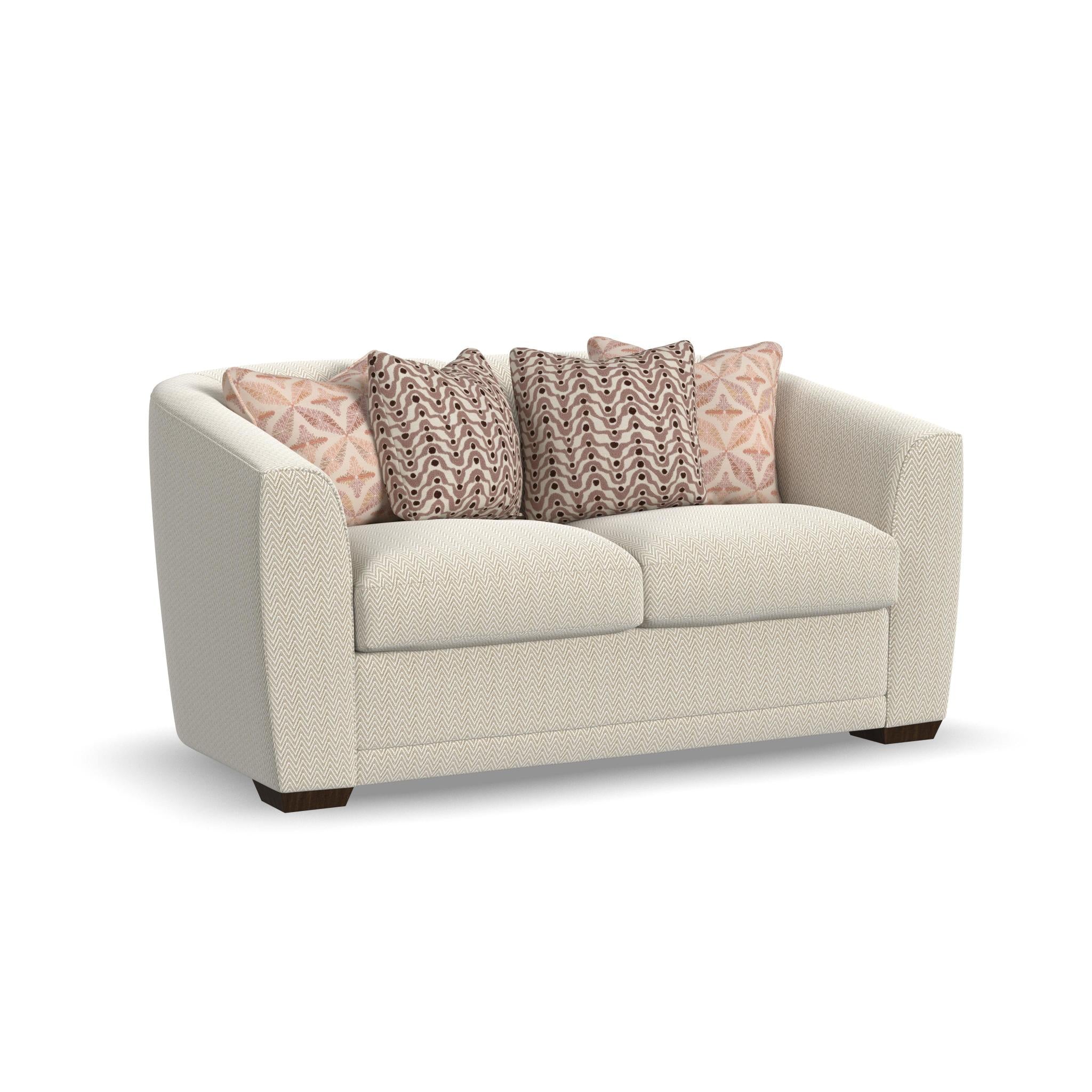 Jewel Fabric Loveseat