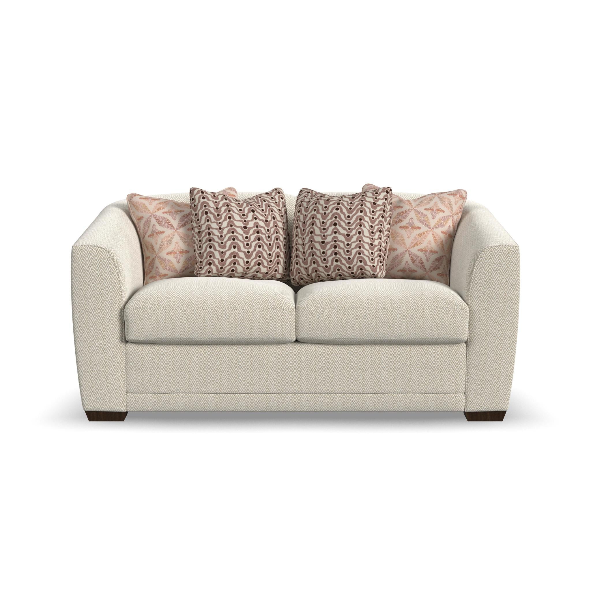 Jewel Fabric Loveseat
