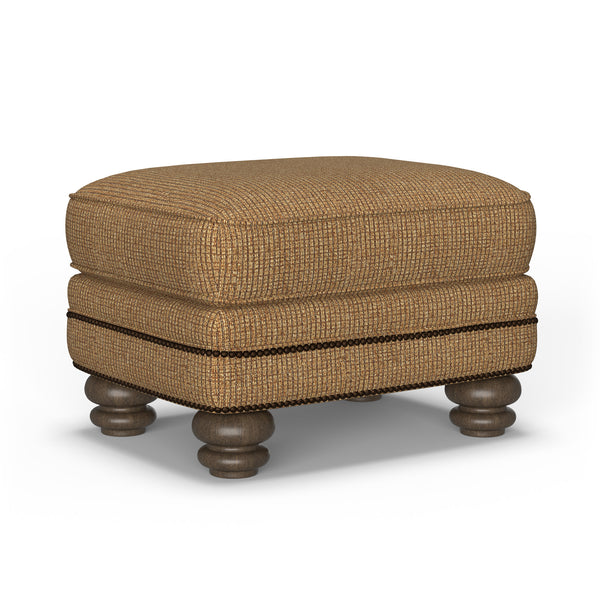 Bay Bridge Fabric Ottoman