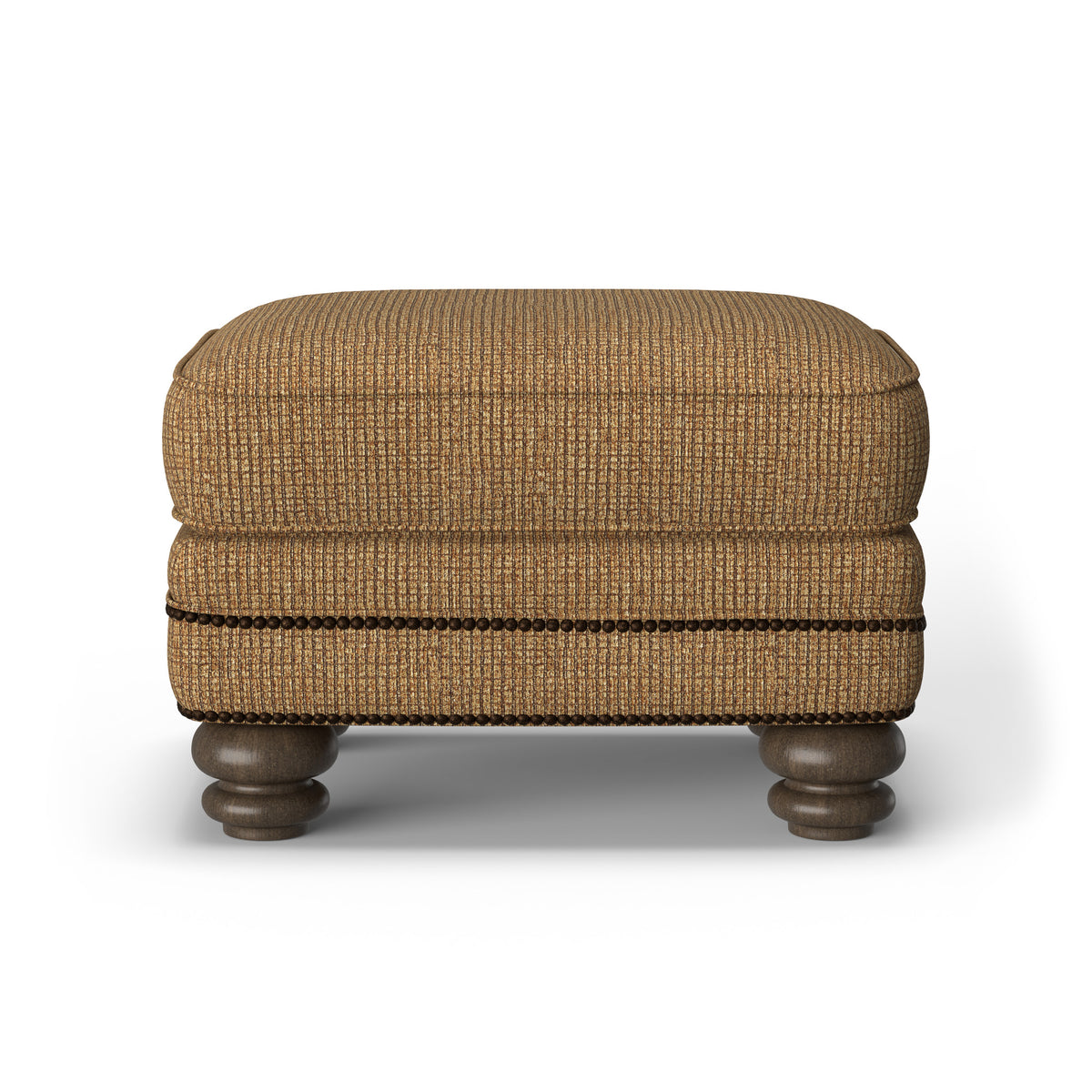 Bay Bridge Fabric Ottoman