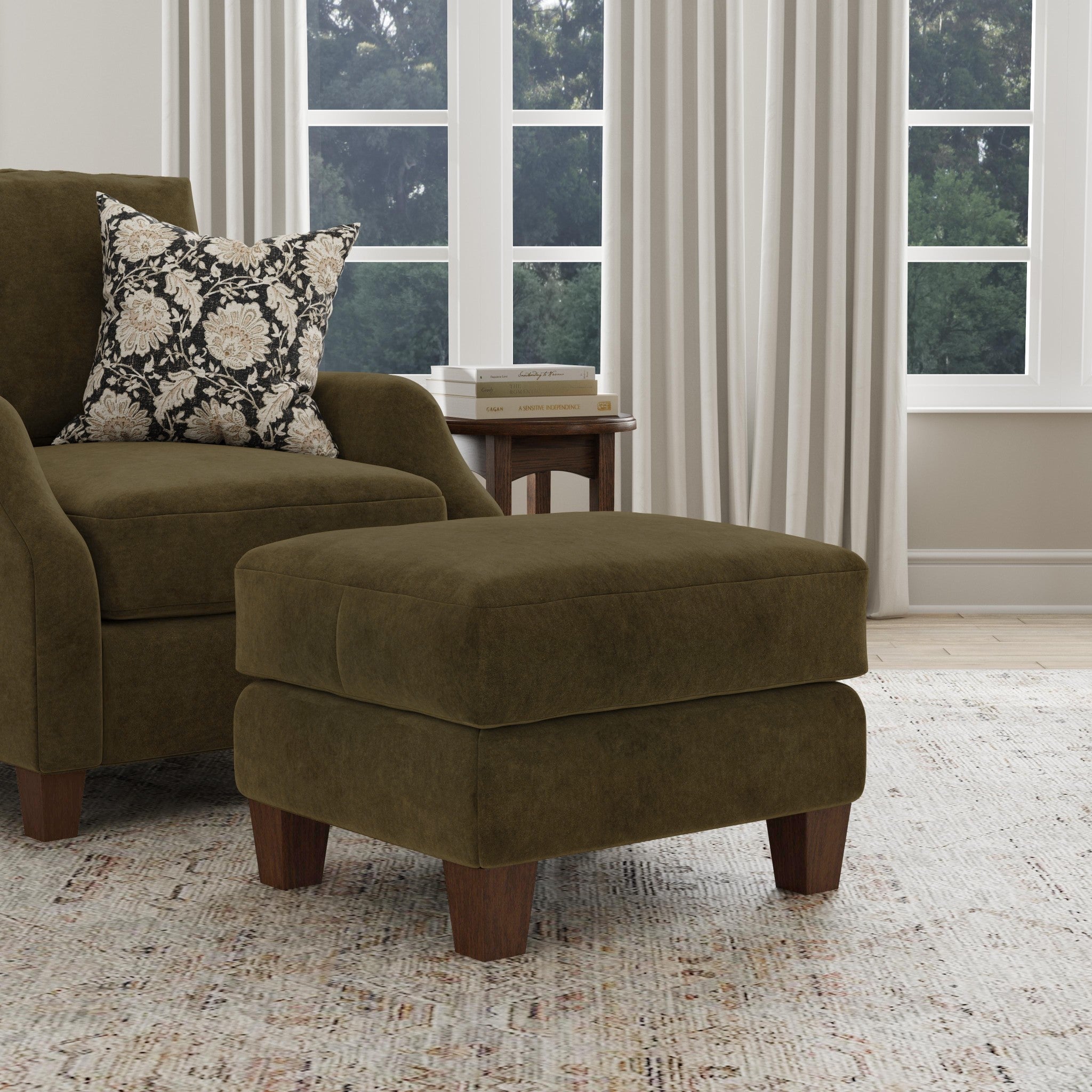 Gianna Fabric Ottoman
