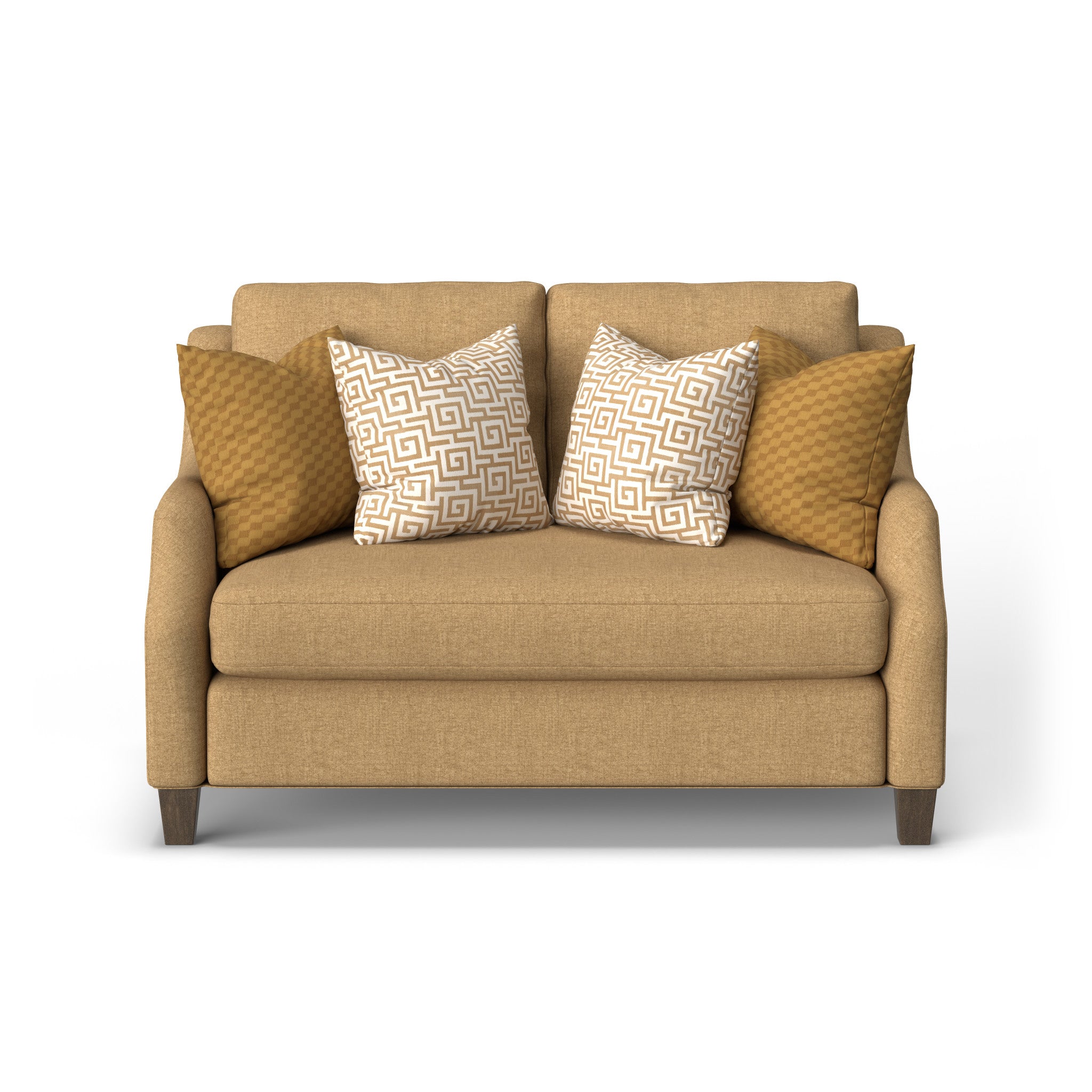 Gianna Fabric Bench Loveseat