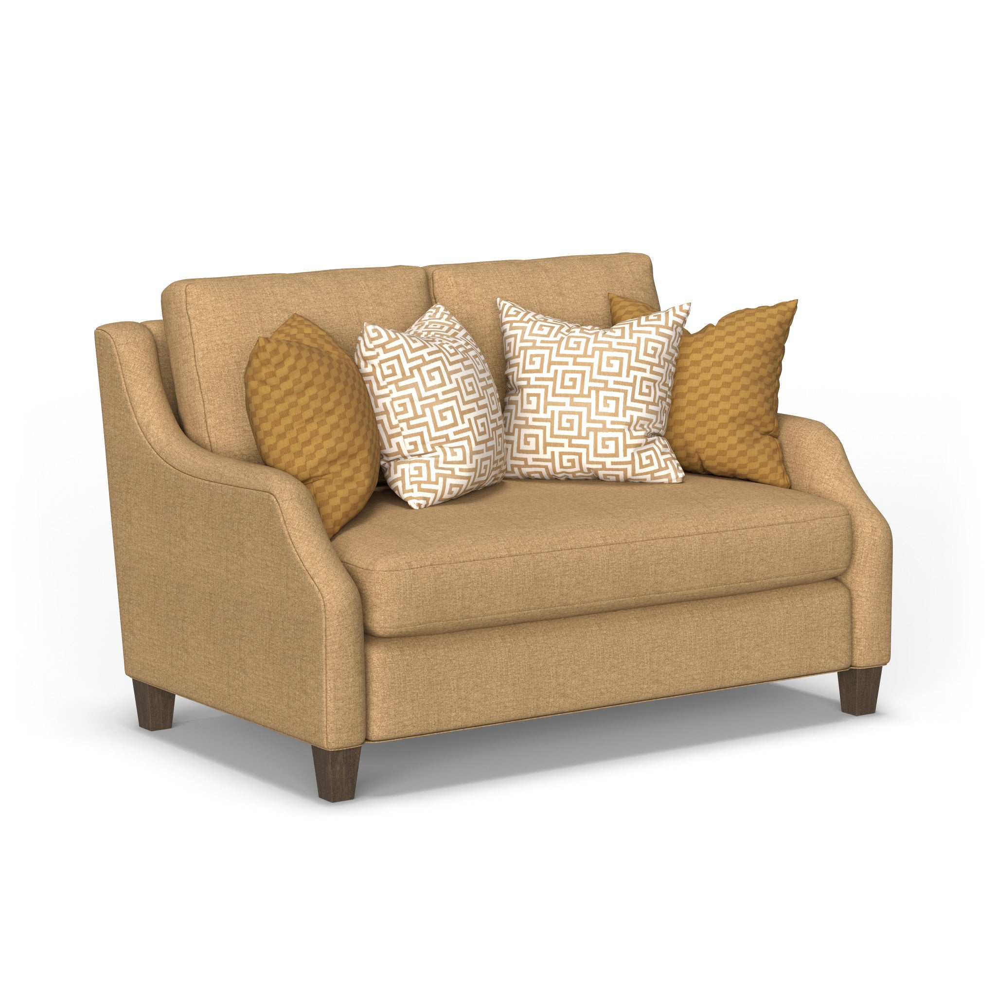 Gianna Fabric Bench Loveseat