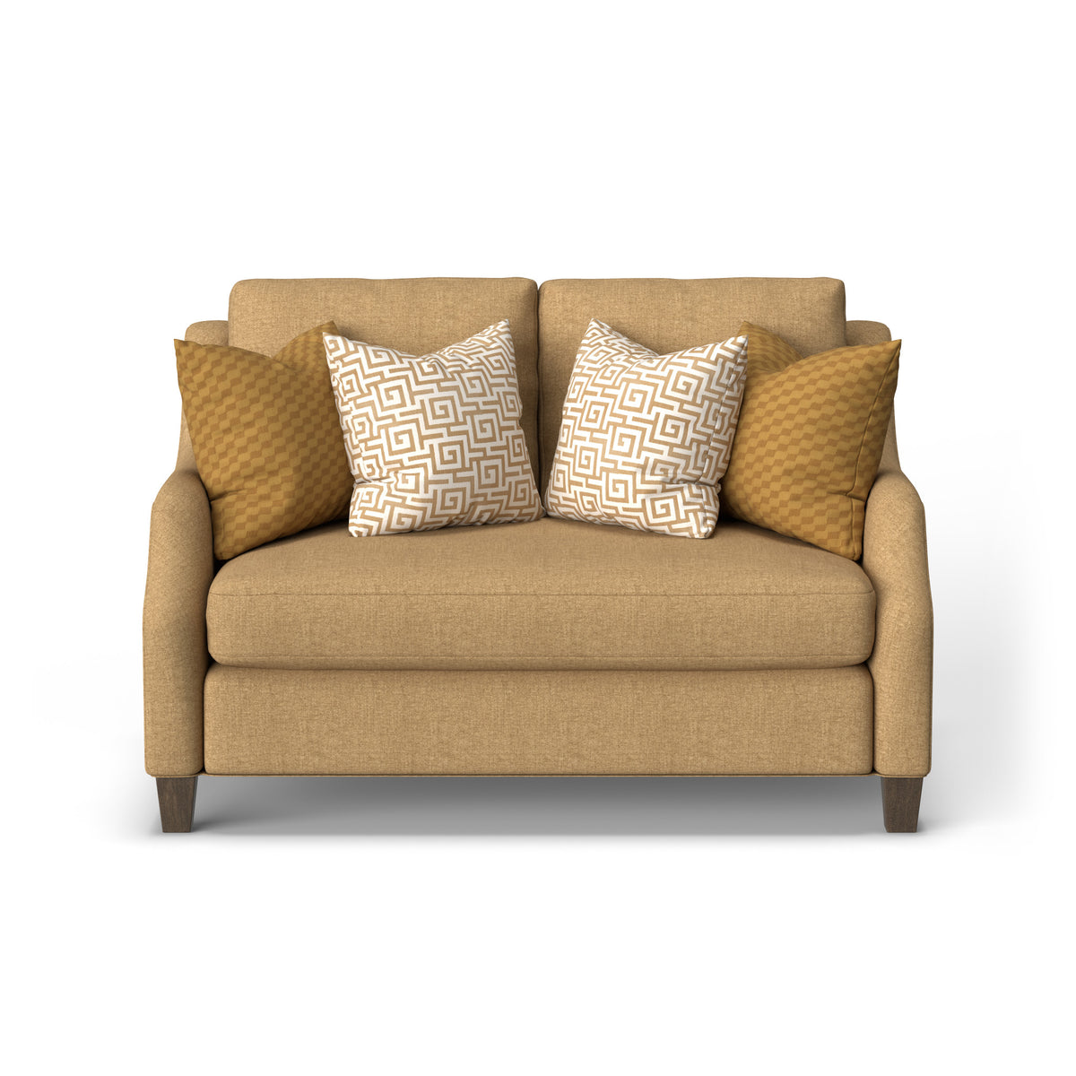 Gianna Fabric Bench Loveseat