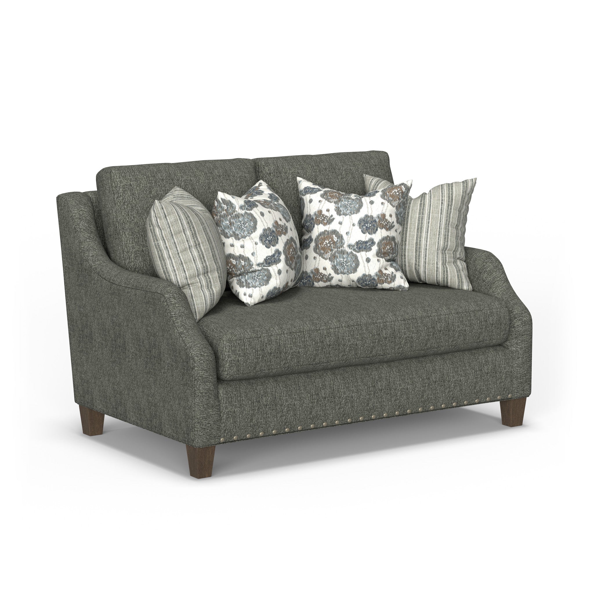 Gianna Fabric Bench Loveseat