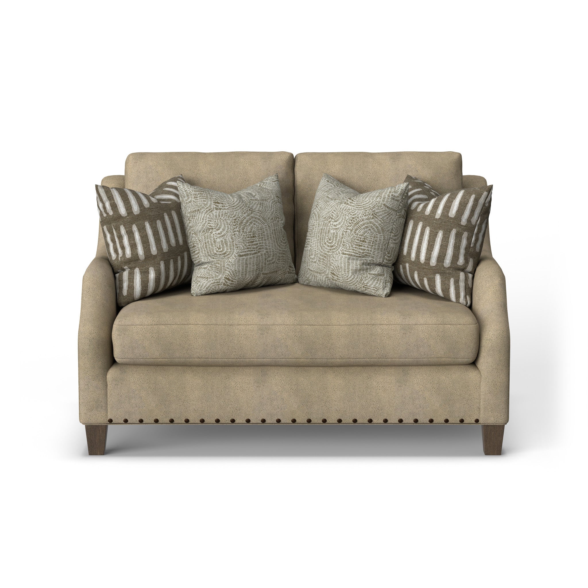 Gianna Fabric Bench Loveseat