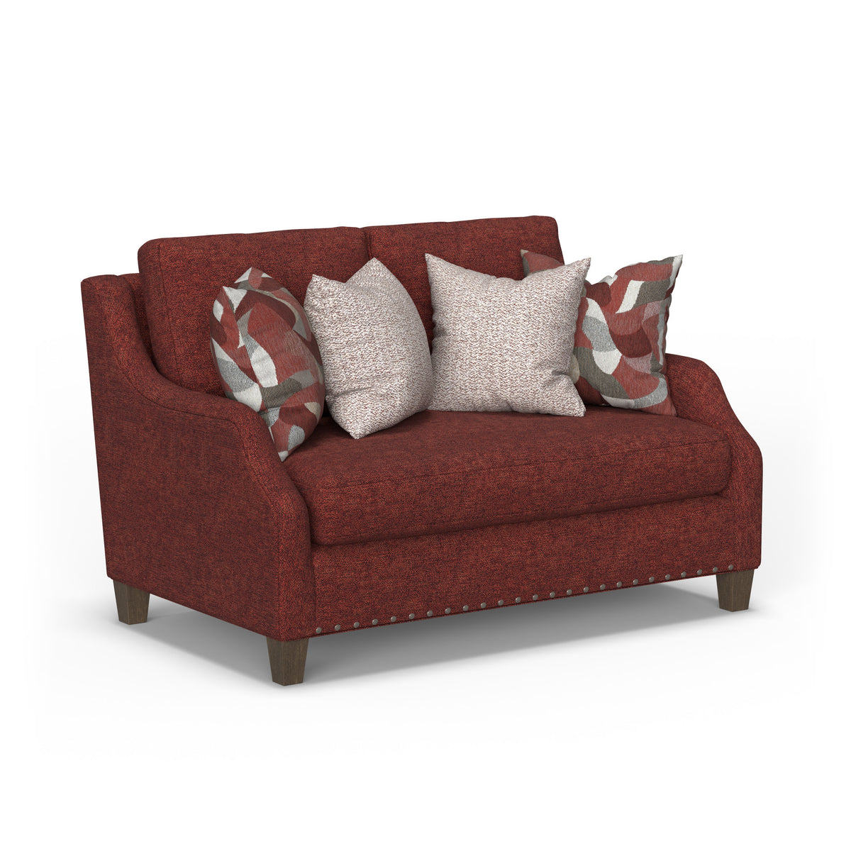 Gianna Fabric Bench Loveseat