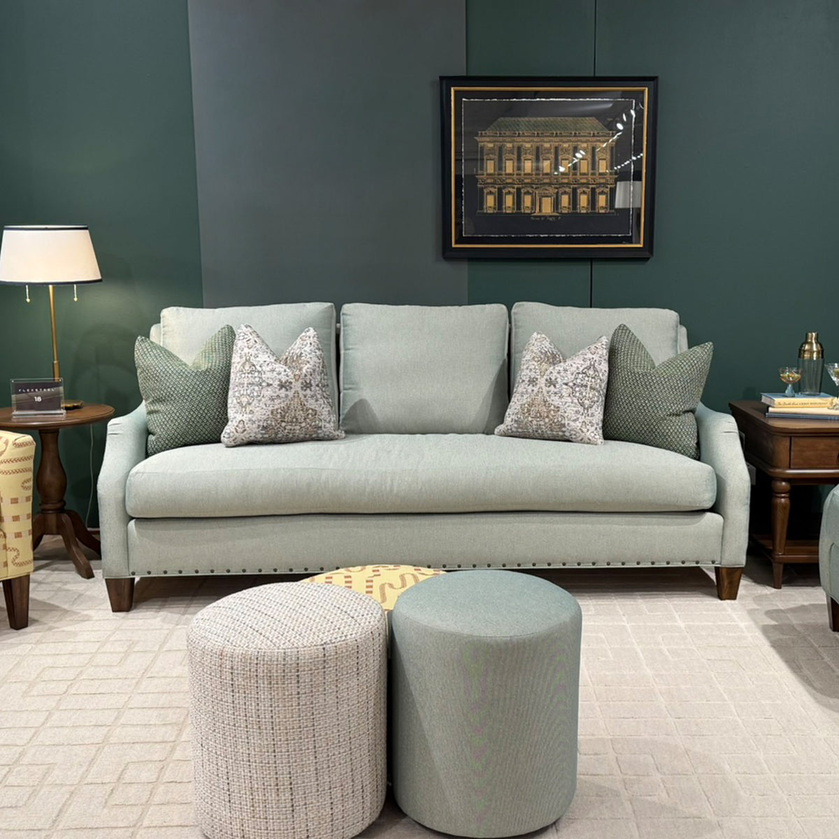Gianna Fabric Bench Sofa