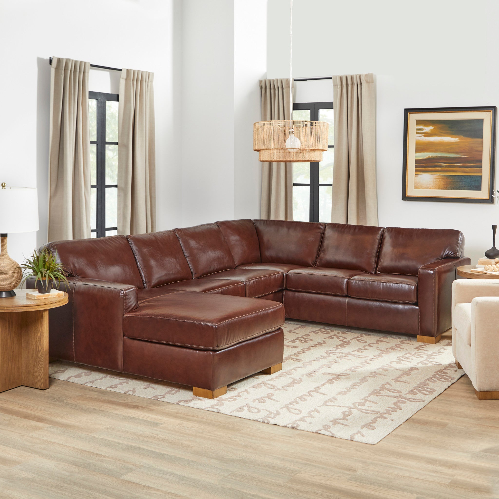 Bryant Leather Sectional