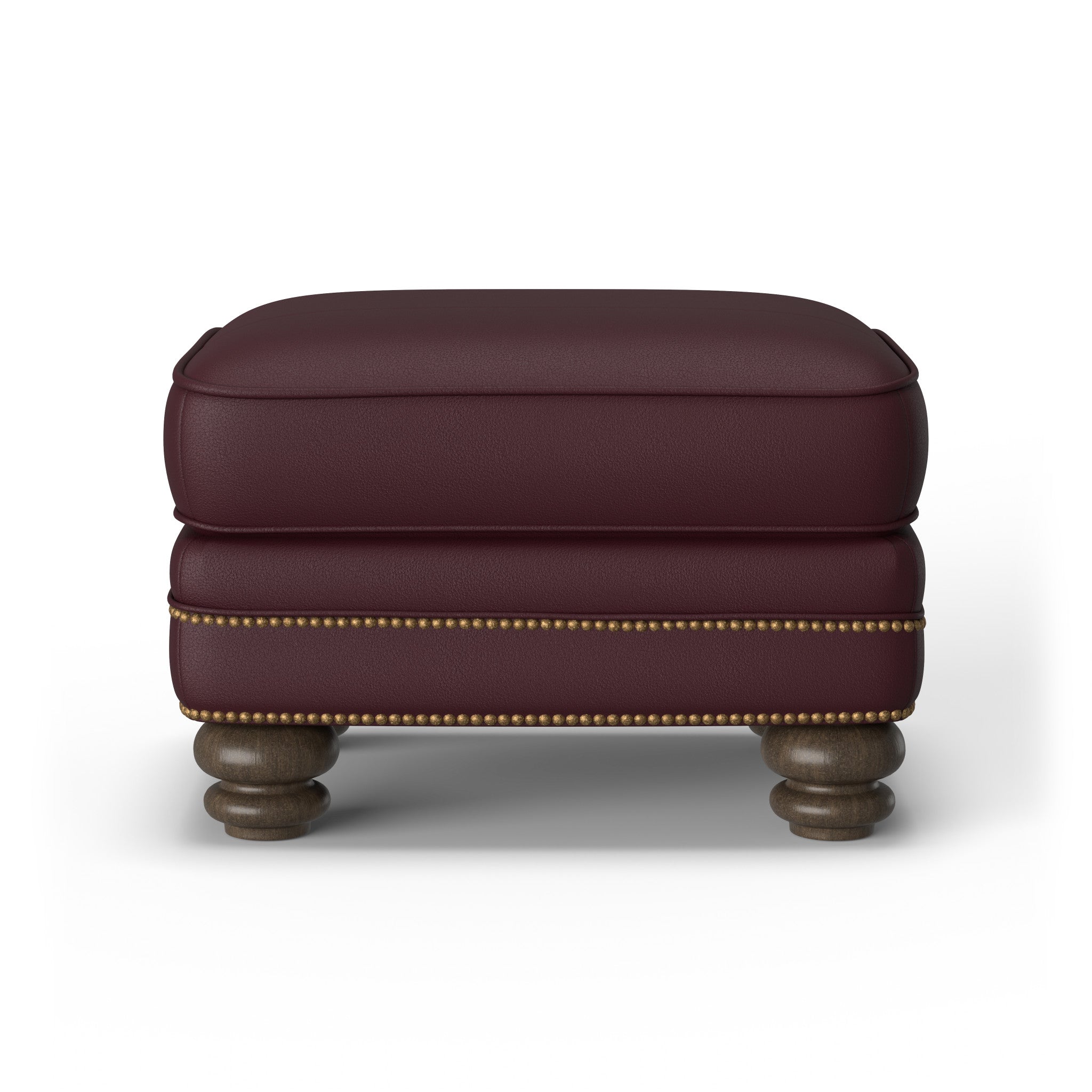 Bay Bridge Leather Ottoman
