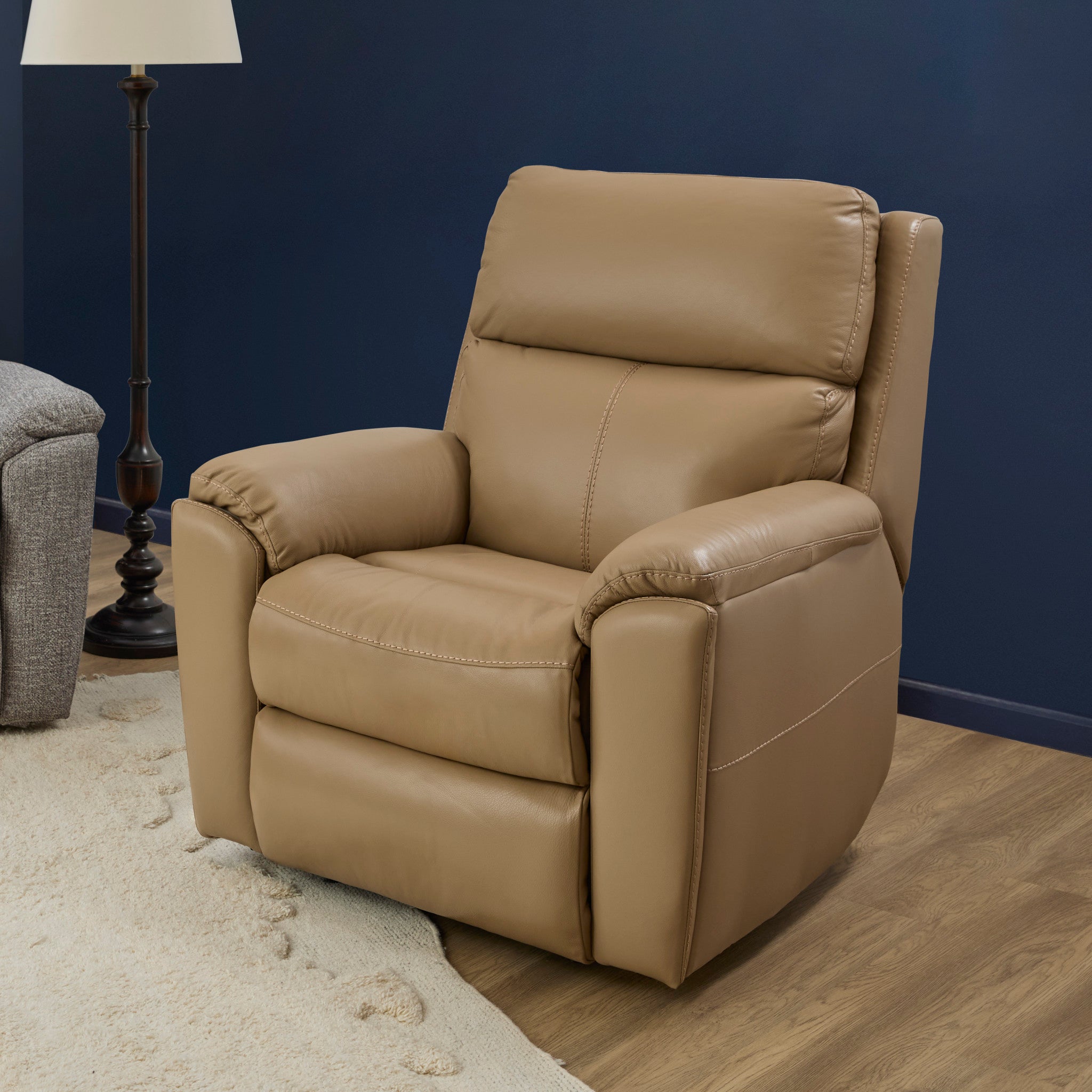 Porter Leather Power Recliner with Power Headrest & Lumbar