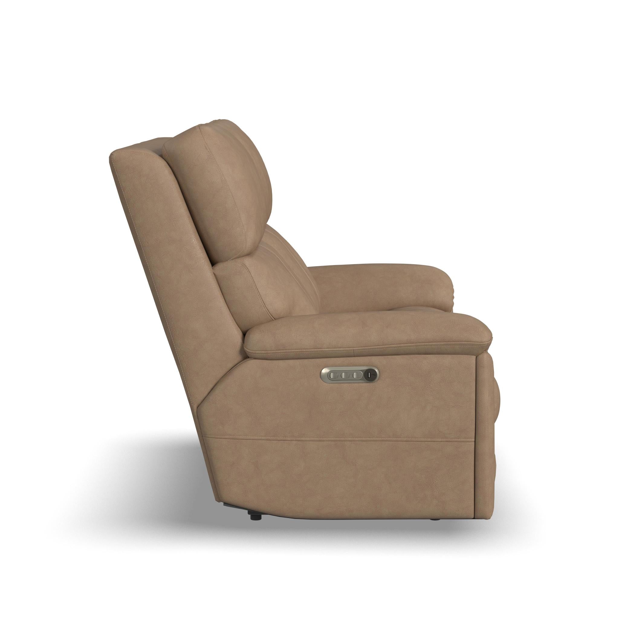 Porter Leather Power Reclining Loveseat with Power Headrest & Lumbar