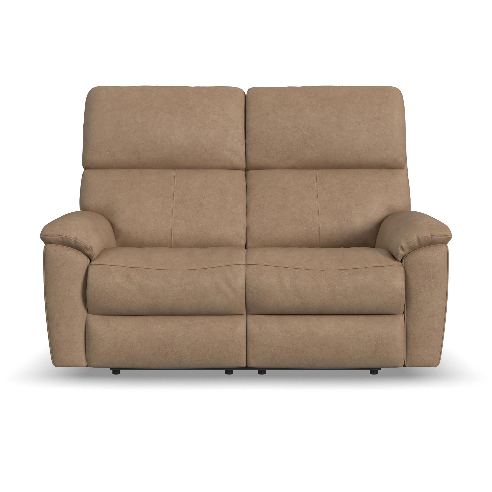 Porter Leather Power Reclining Loveseat with Power Headrest & Lumbar