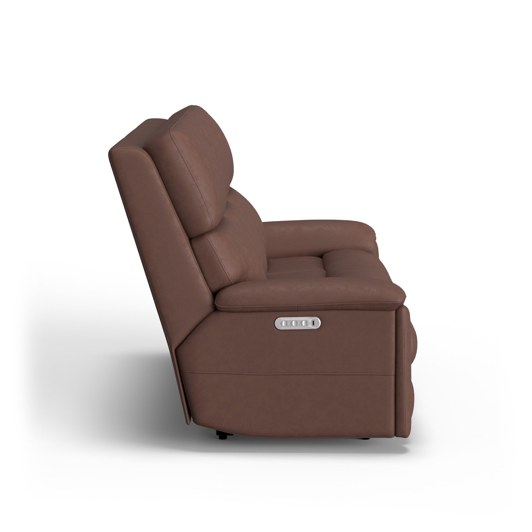 Porter Leather Power Reclining Sofa with Console, Power Headrest, & Lumbar