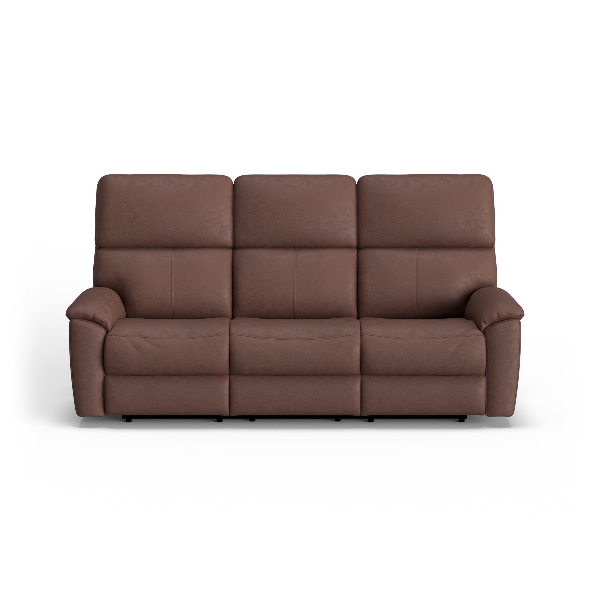 Porter Leather Power Reclining Sofa with Console, Power Headrest, & Lumbar