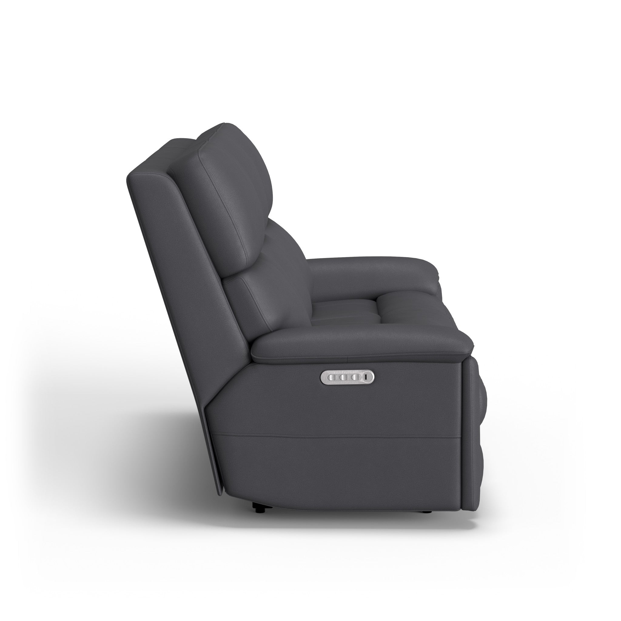Porter Leather Power Reclining Sofa with Console, Power Headrest, & Lumbar