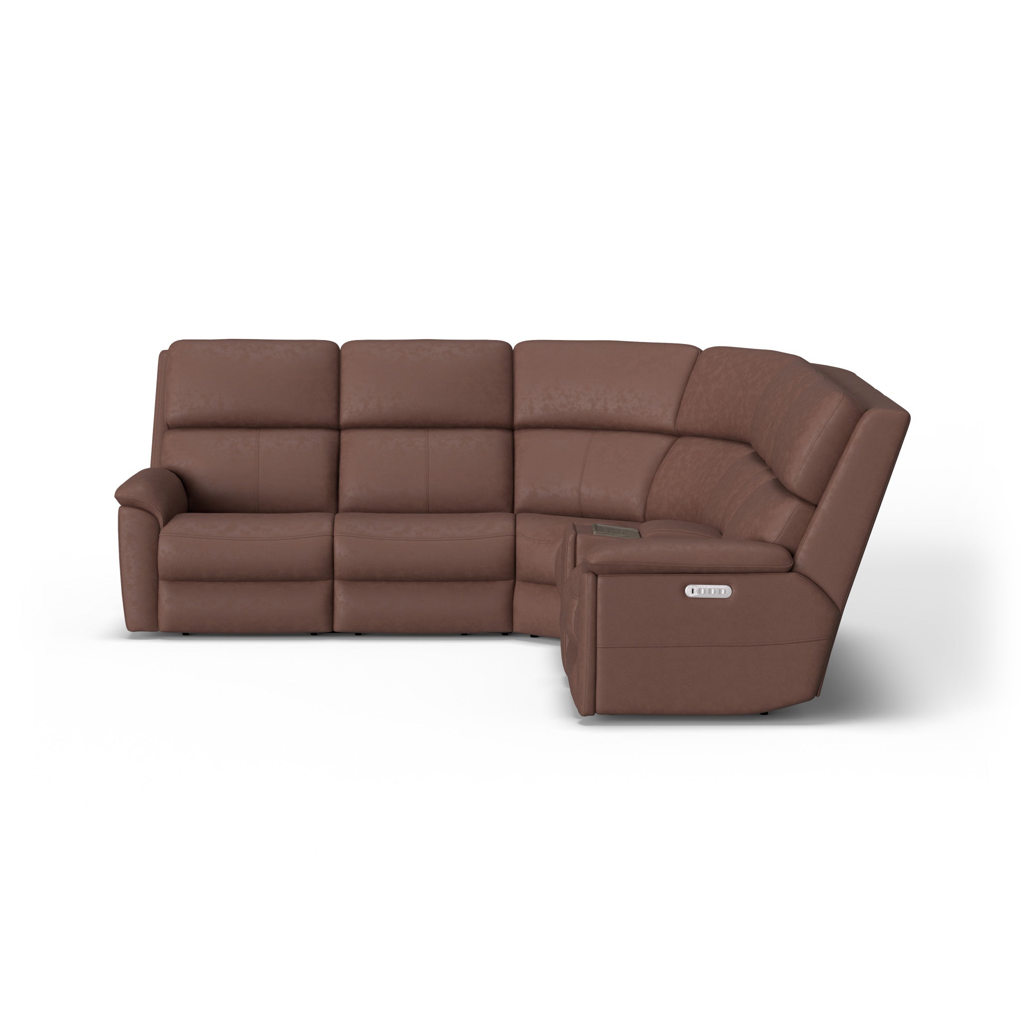 Porter Leather Power Reclining Leather Sectional with Power Headrest & Lumbar