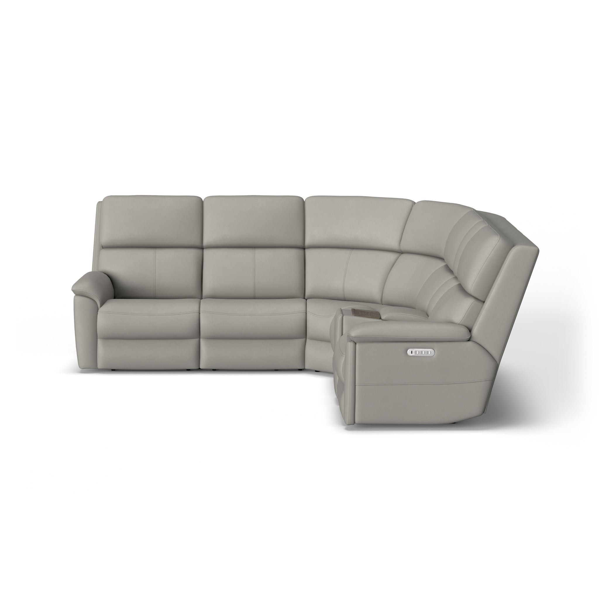 Porter Leather Power Reclining Leather Sectional with Power Headrest & Lumbar