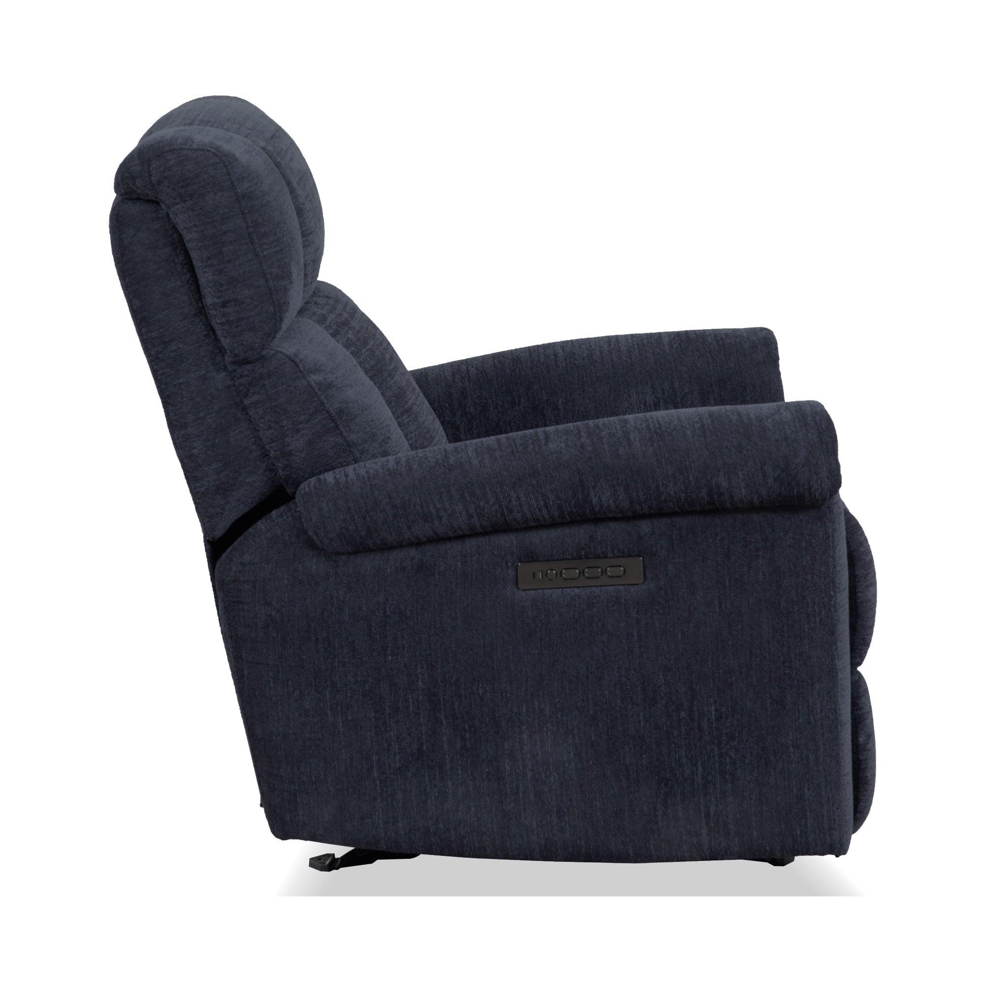 Classic Nocturne Fabric Perfect Match Power Gliding Recliner with Power Headrest & Lumbar