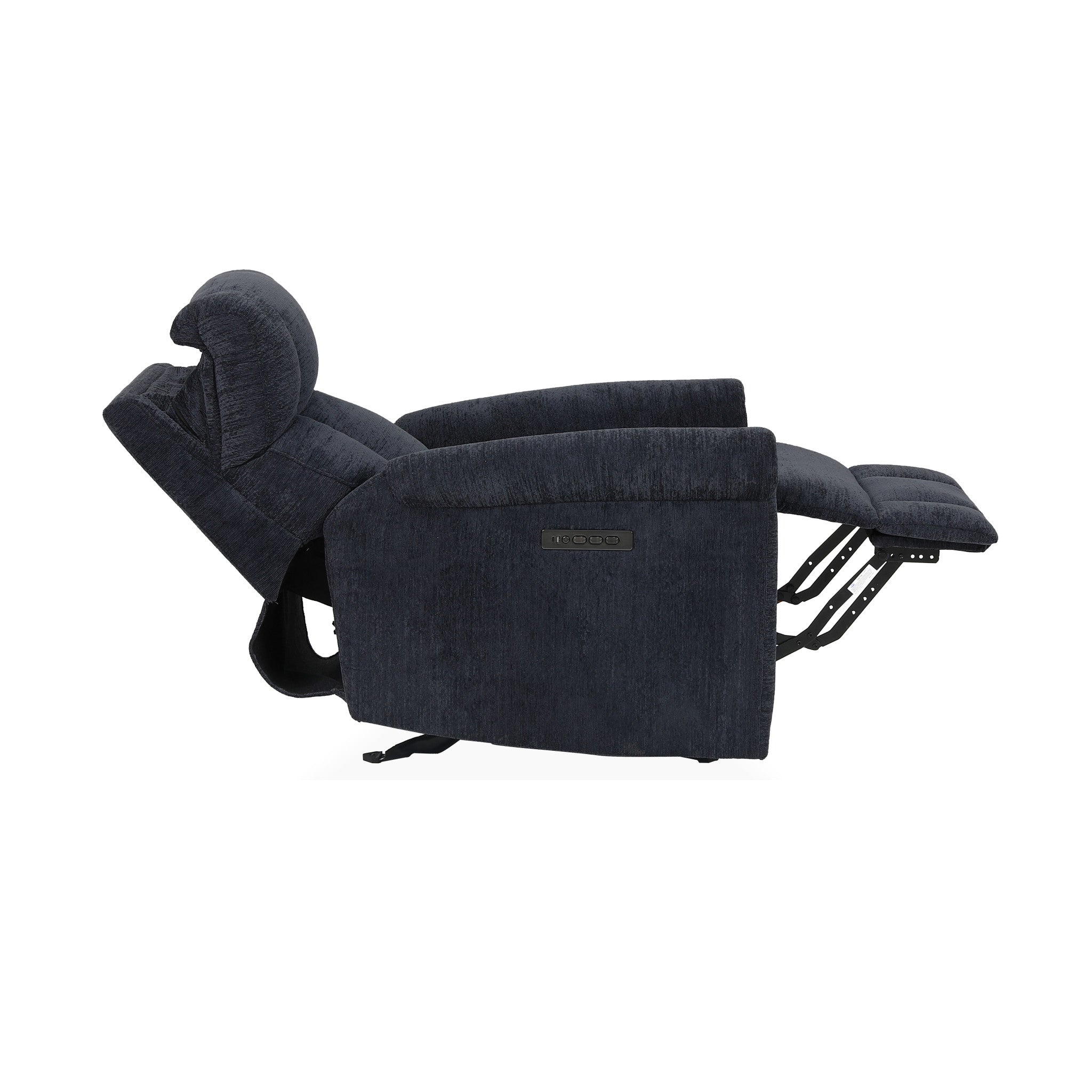 Classic Nocturne Fabric Perfect Match Power Gliding Recliner with Power Headrest & Lumbar