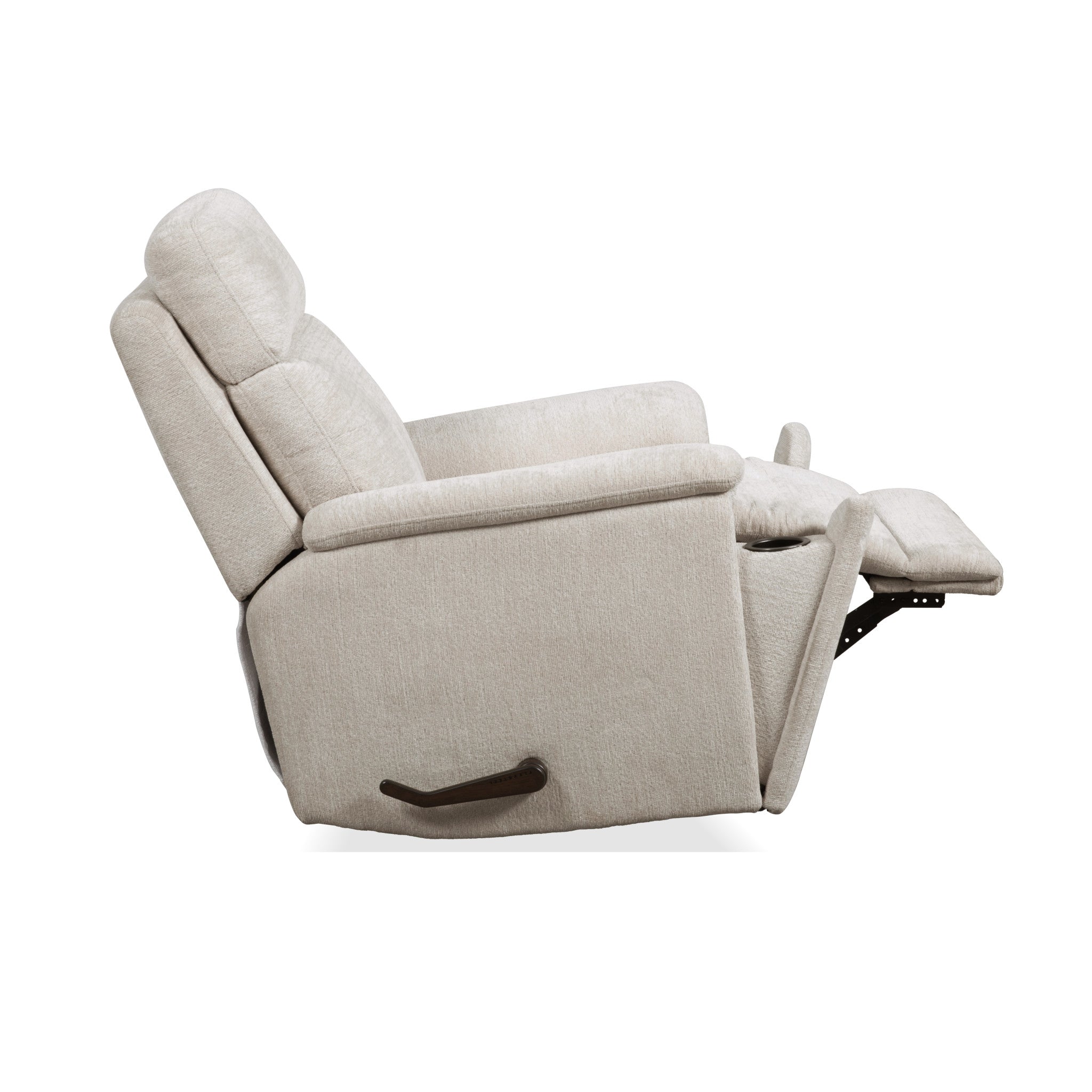 Refined Pearl Fabric Perfect Match Swivel Gliding Recliner