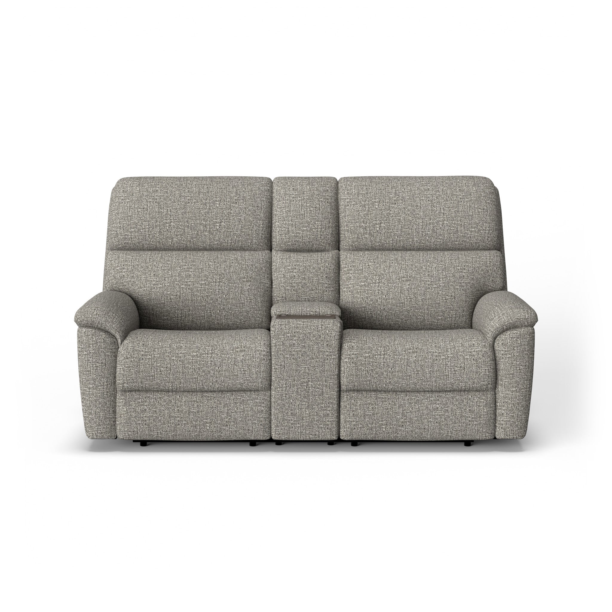 Porter Fabric Power Reclining Loveseat with Console, Power Headrests & Lumbar