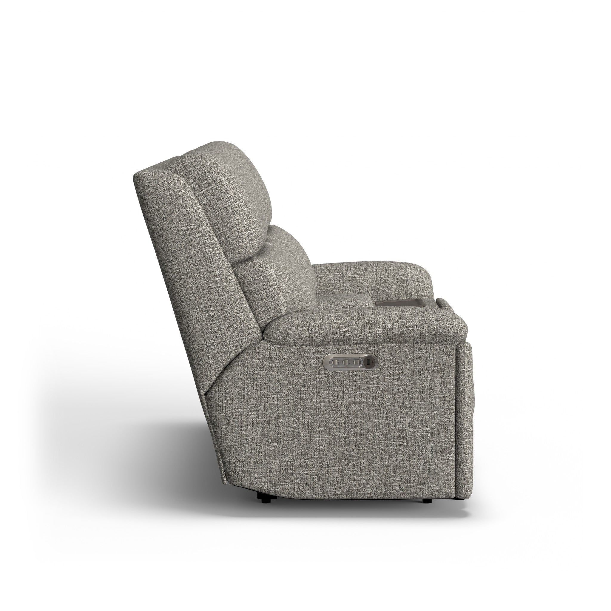 Porter Fabric Power Reclining Loveseat with Console, Power Headrests & Lumbar