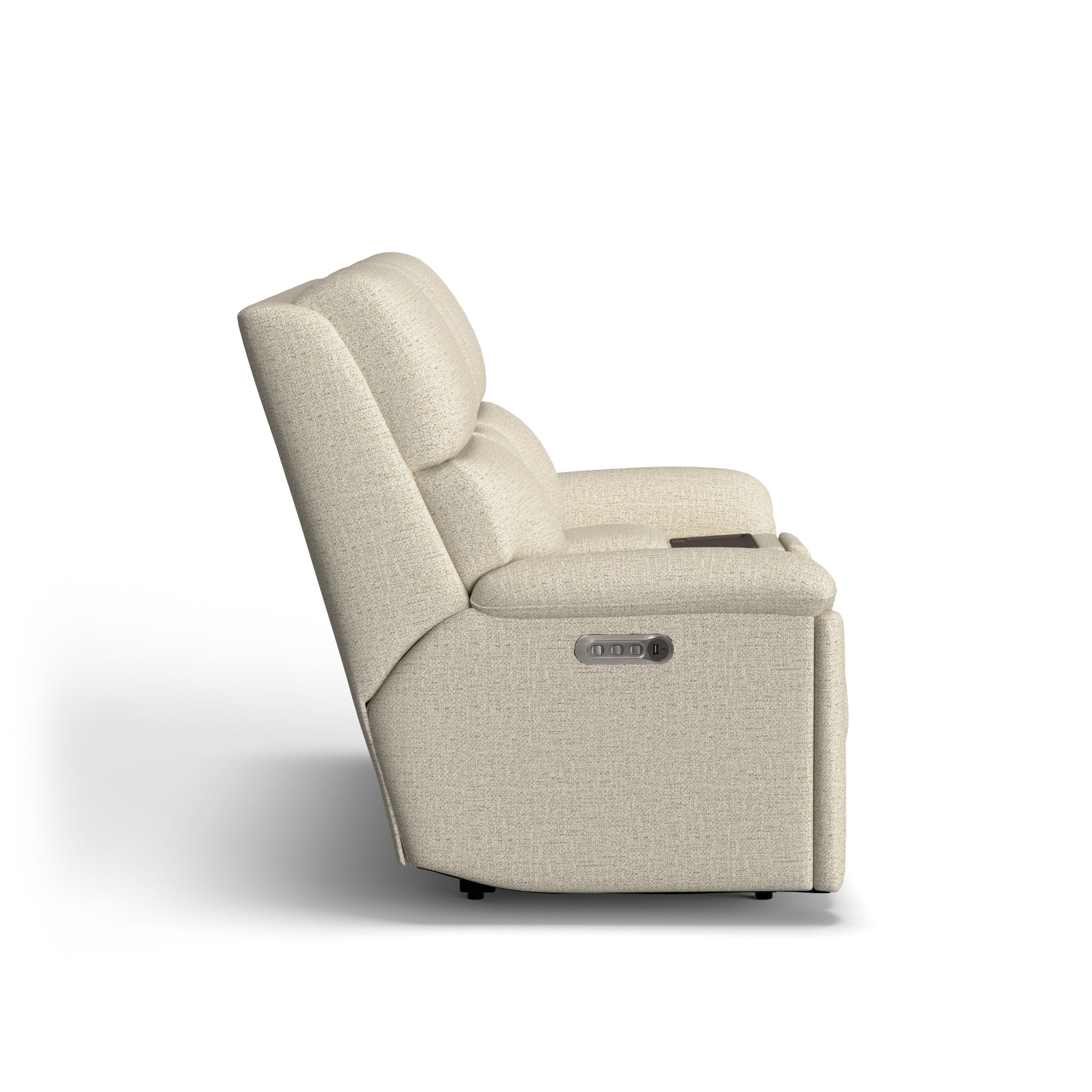 Porter Fabric Power Reclining Loveseat with Console, Power Headrests & Lumbar