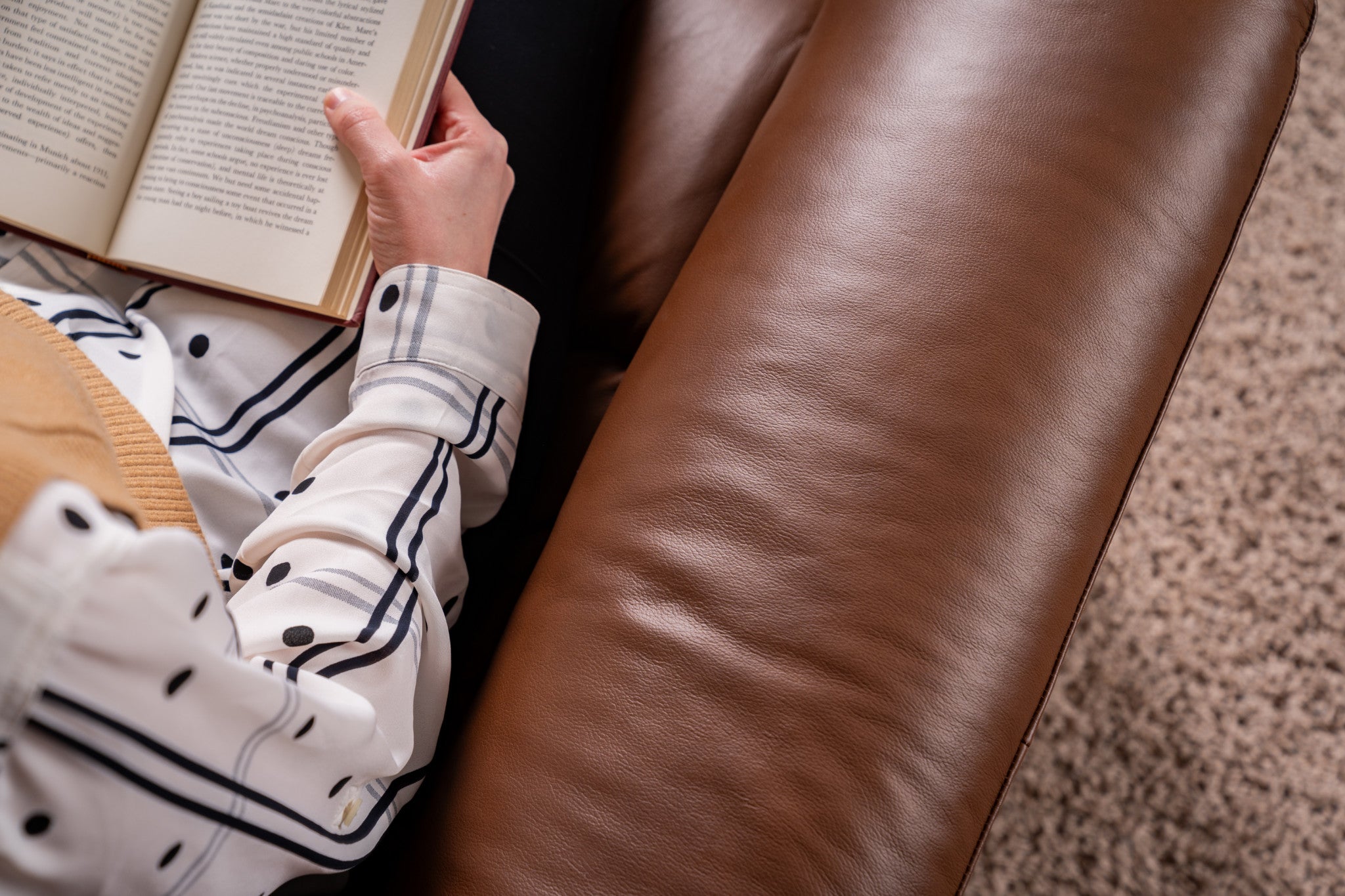 Refined Hickory Leather Perfect Match Power Swivel Gliding Recliner with Power Headrest & Lumbar