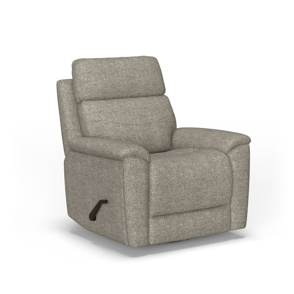 Refined Fabric Swivel Gliding Recliner
