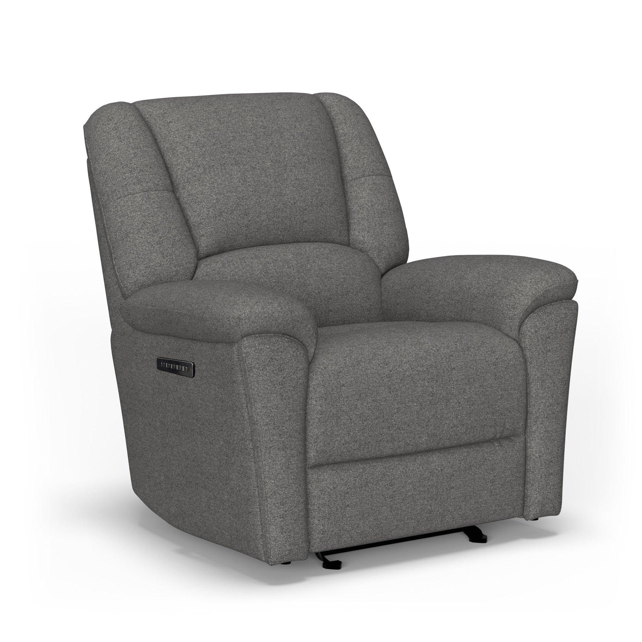 マイコ！エルセーヌ スキン&amp;セルフリー Plush Tavern Brown Leather Perfect Match Power Gliding Recliner