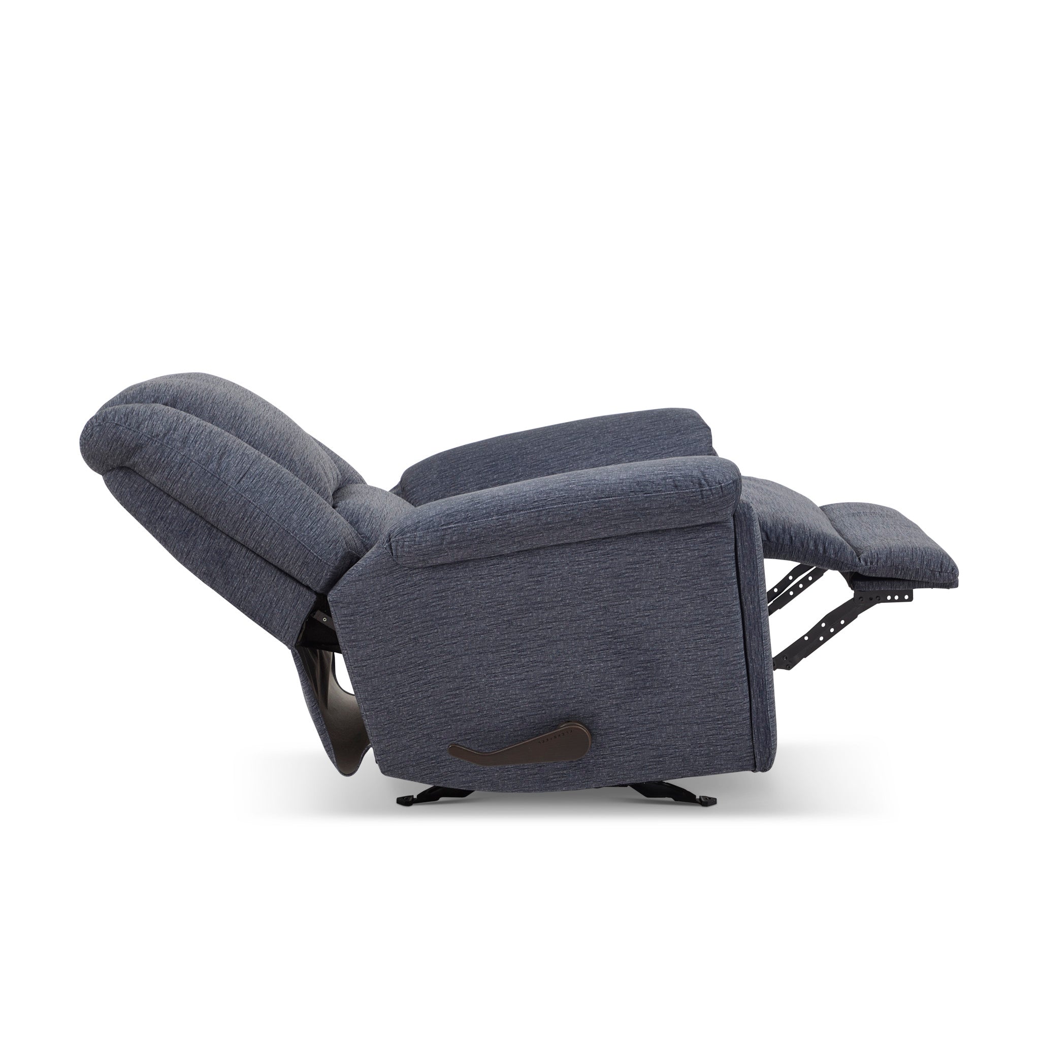 Plush Fabric Gliding Recliner
