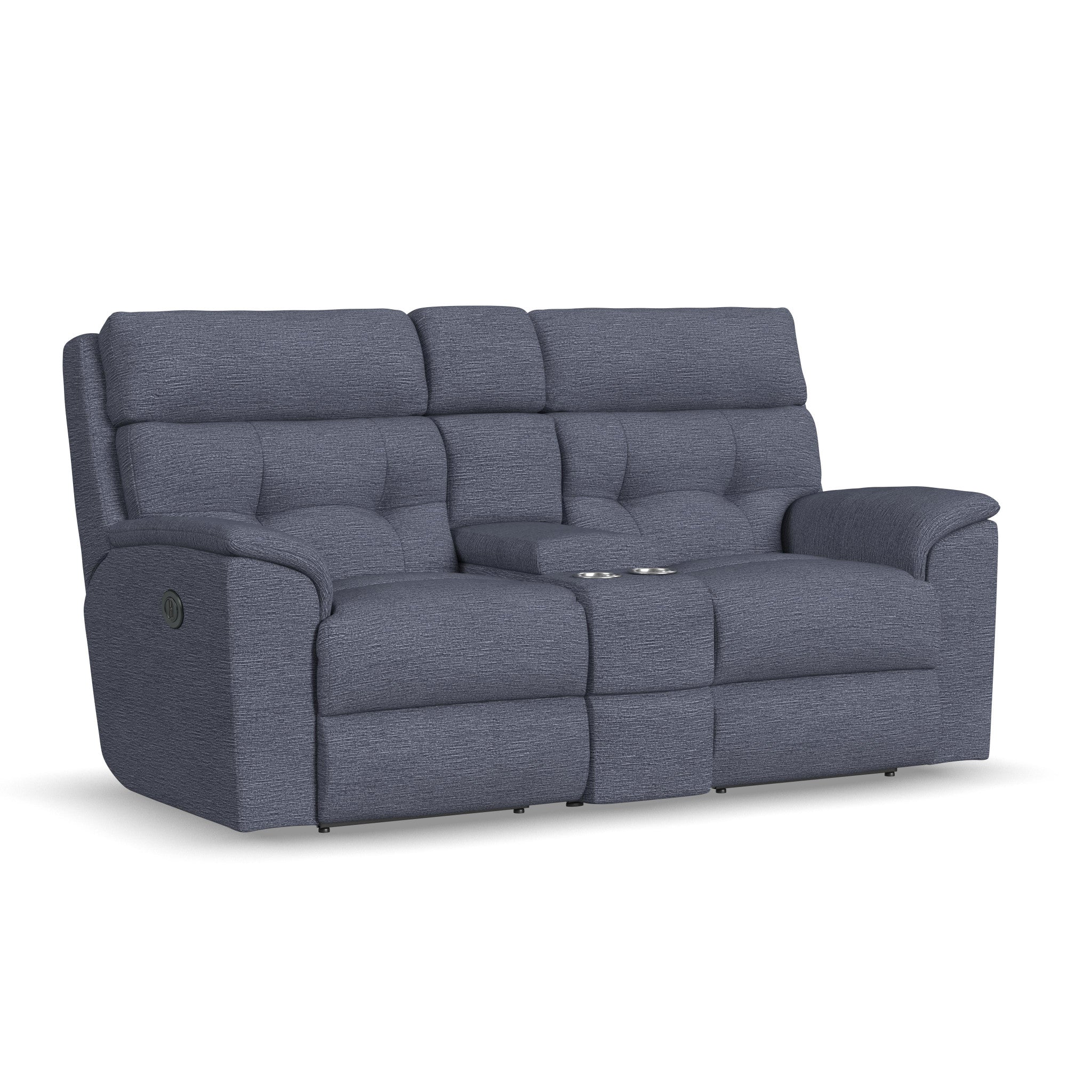 Mason Fabric Power Reclining Loveseat with Console