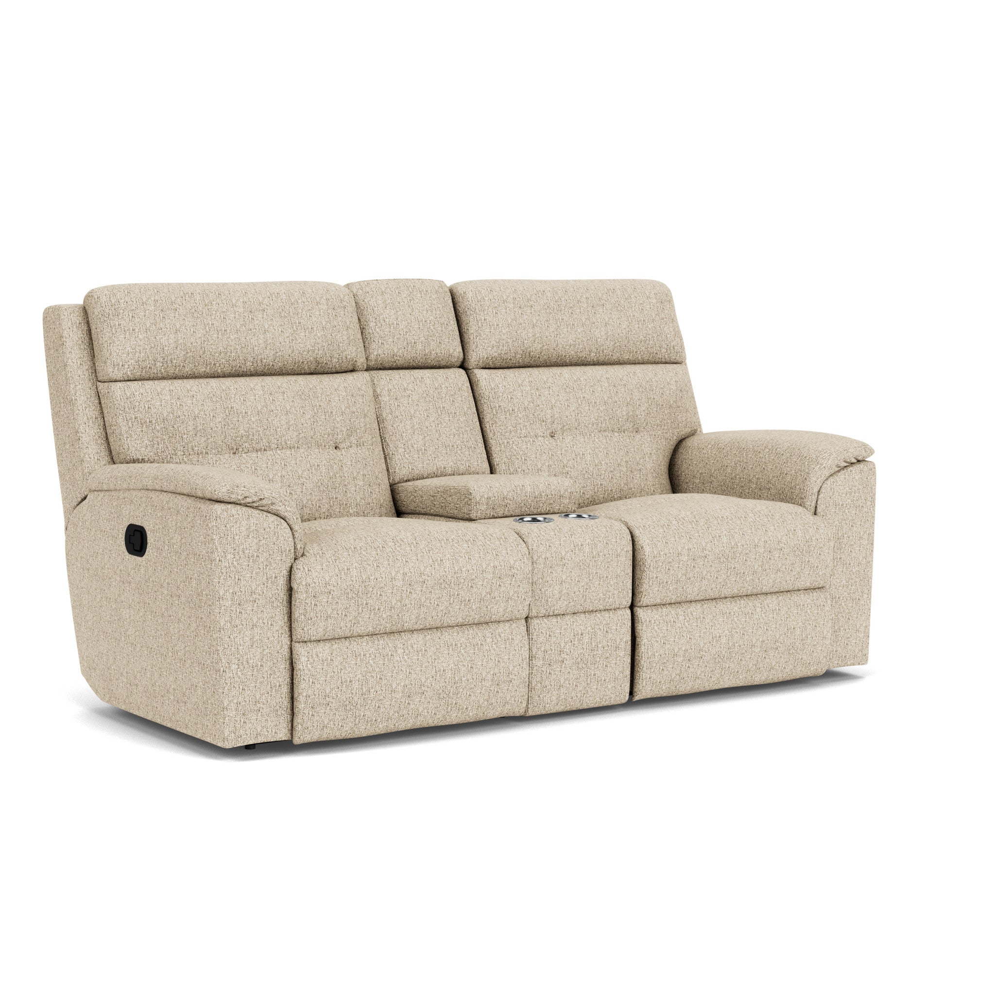 Mason Fabric Reclining Loveseat with Console