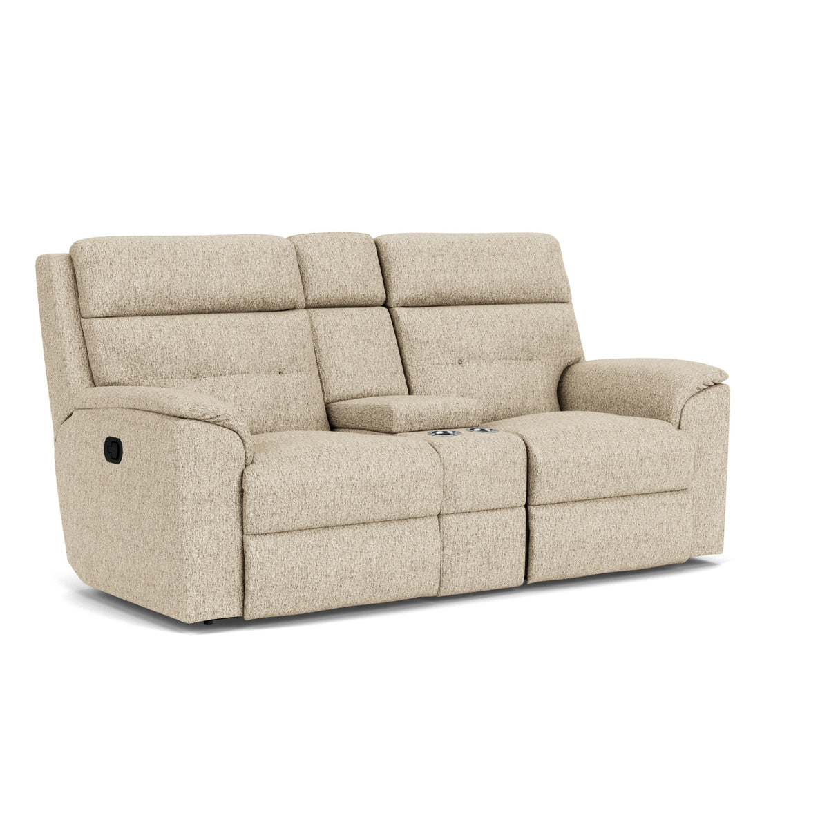 Mason Fabric Reclining Loveseat with Console