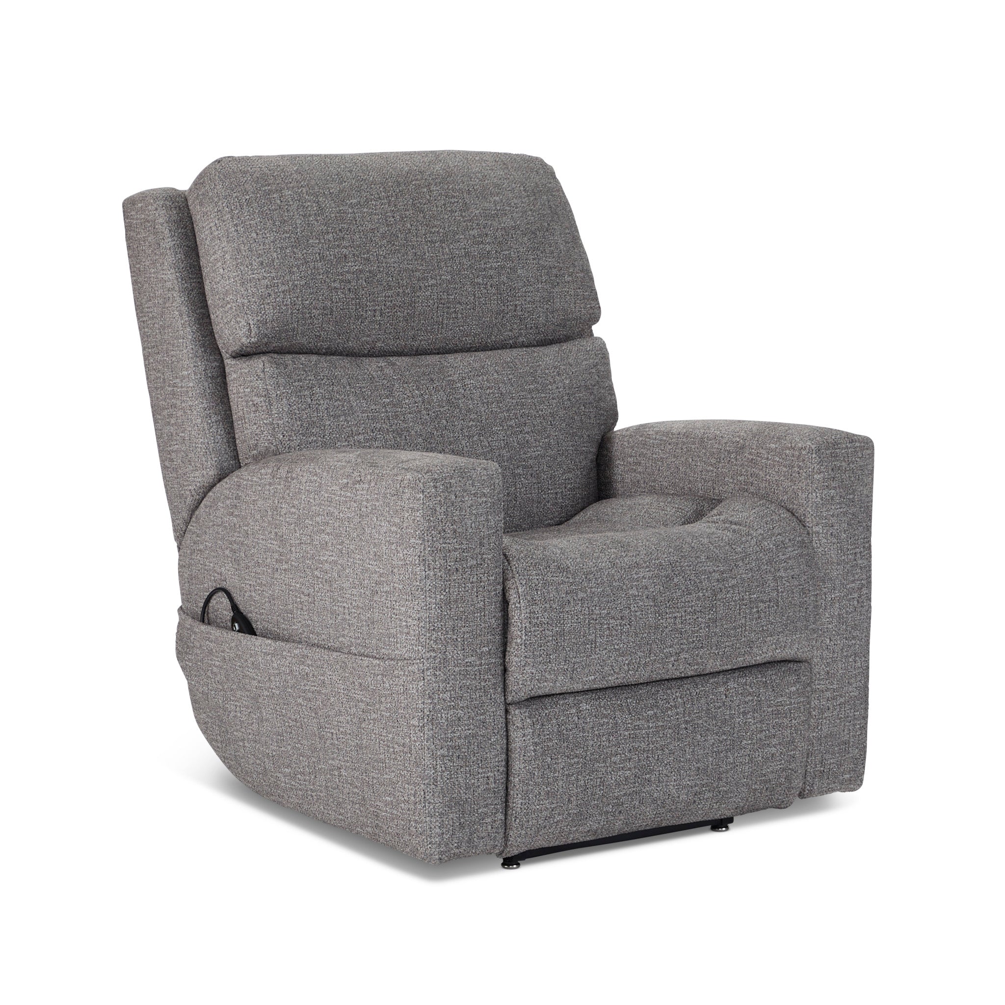 Score Fabric Power Lift Recliner with Power Headrest & Lumbar