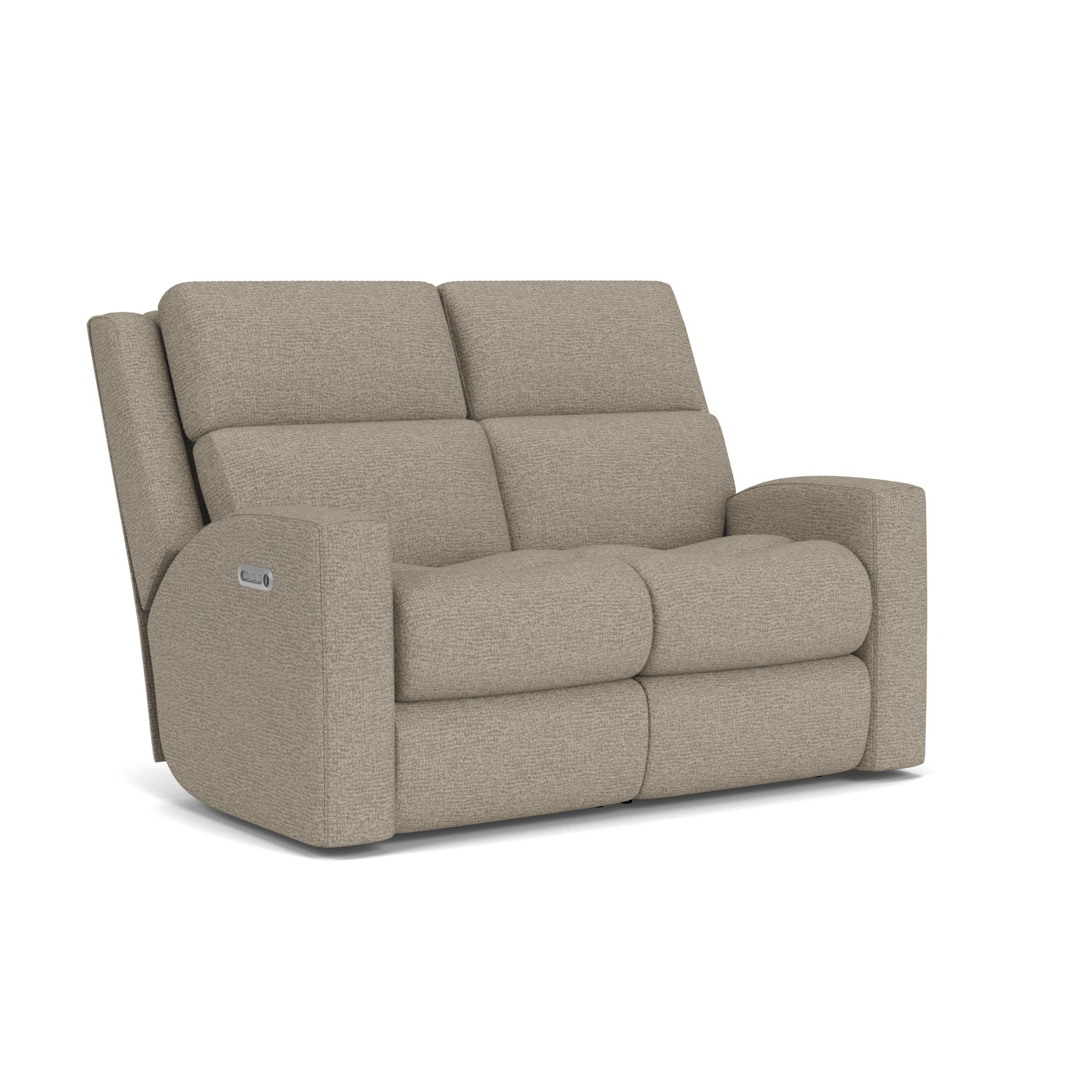 Score Fabric Power Reclining Loveseat with Power Headrests & Lumbar